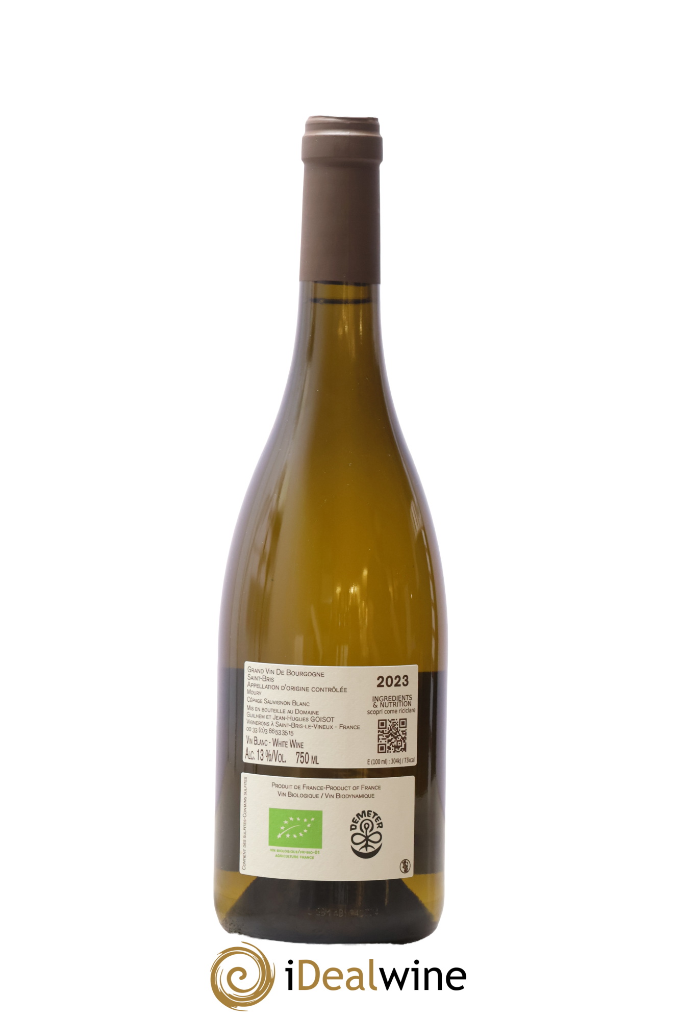 Saint-Bris Moury Goisot 2023 - Lot de 1 bouteille - 1