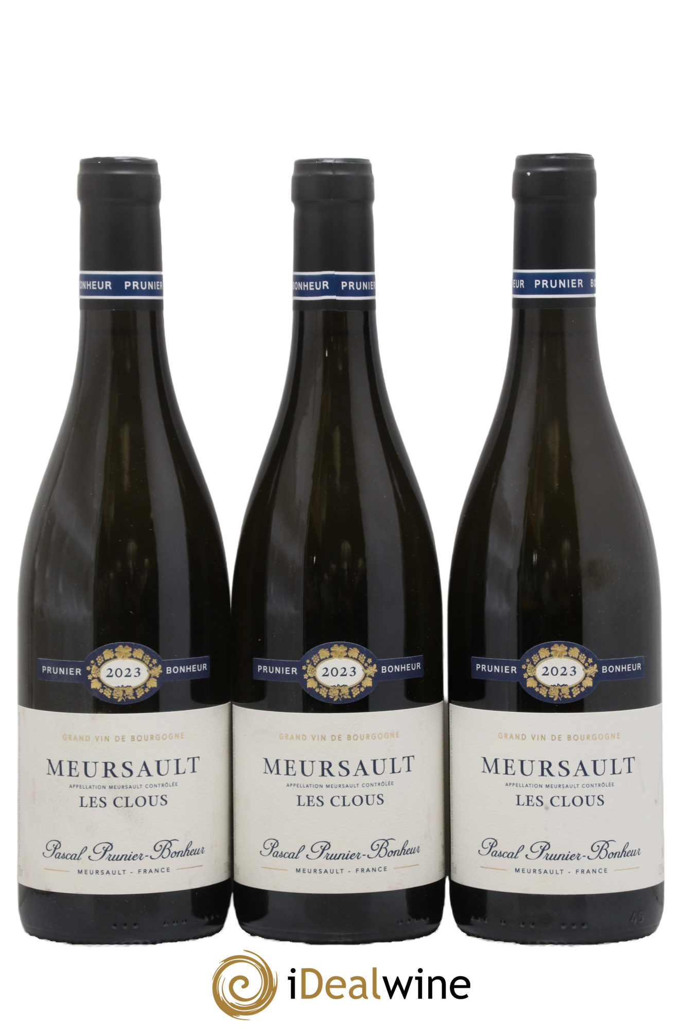 Meursault Les Clous Pascal Prunier-Bonheur 2023 - Lot de 3 bouteilles - 0