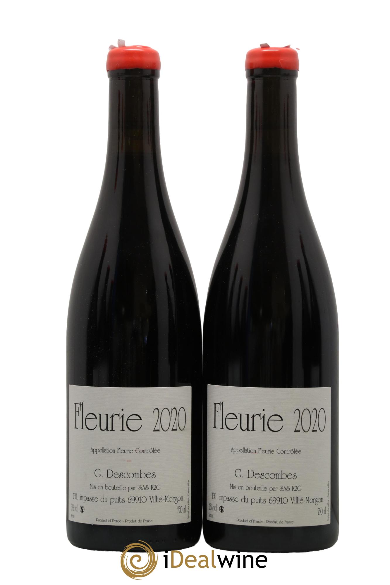 Fleurie Vieilles vignes Georges Descombes (Domaine) 2020 - Lot de 2 bouteilles - 0