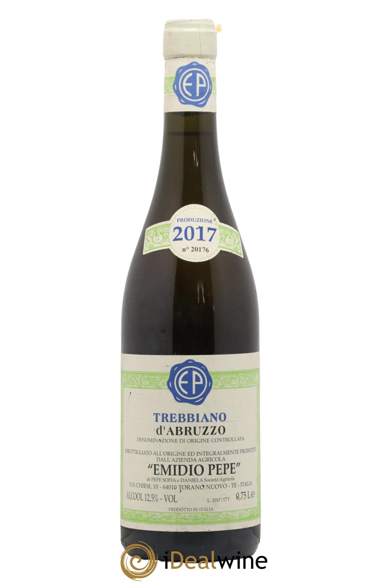 Trebbiano d'Abruzzo Emidio Pepe 2017 - Lot de 1 bouteille - 0