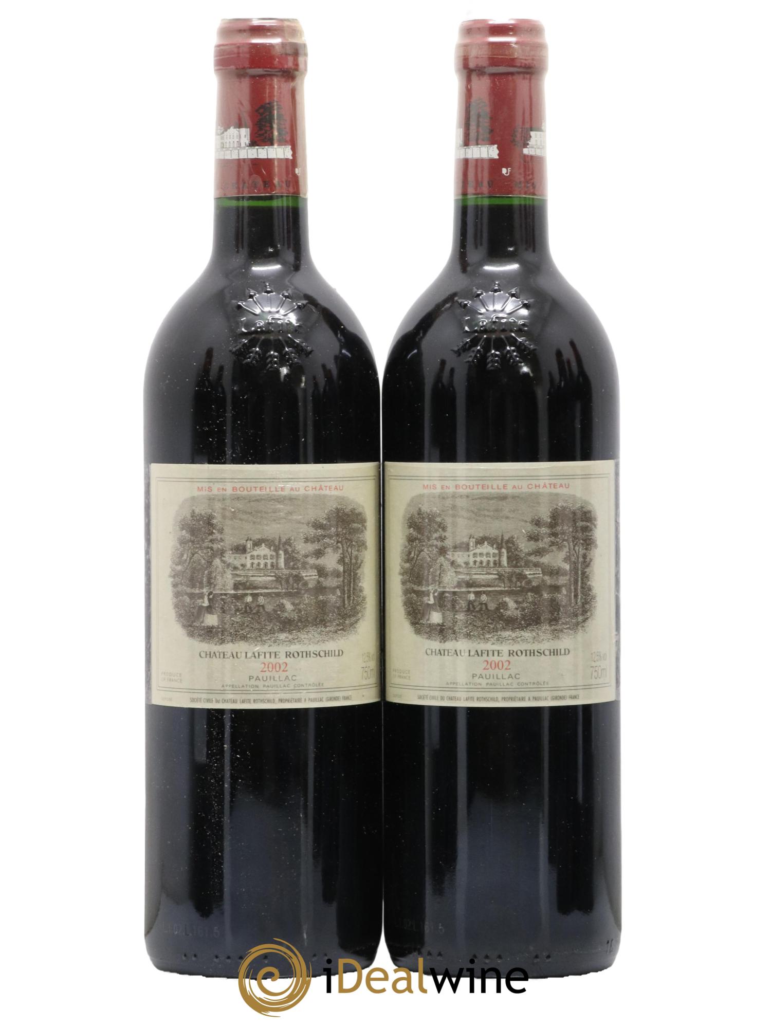 Caisse Primeurs 2 Haut Brion 2 Latour 2 Petrus 2 Lafitte 2 Margaux 2 Mouton 2002 - Lot of 12 bottles - 3