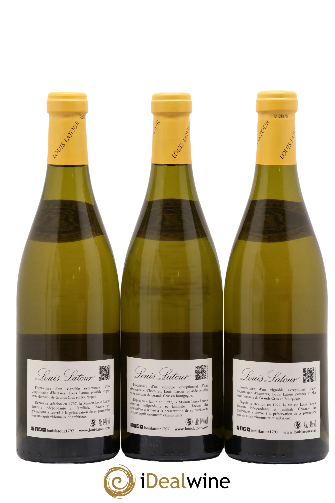 Corton-Charlemagne Grand Cru Louis Latour 2020 - Lot de 3 bouteilles - 1