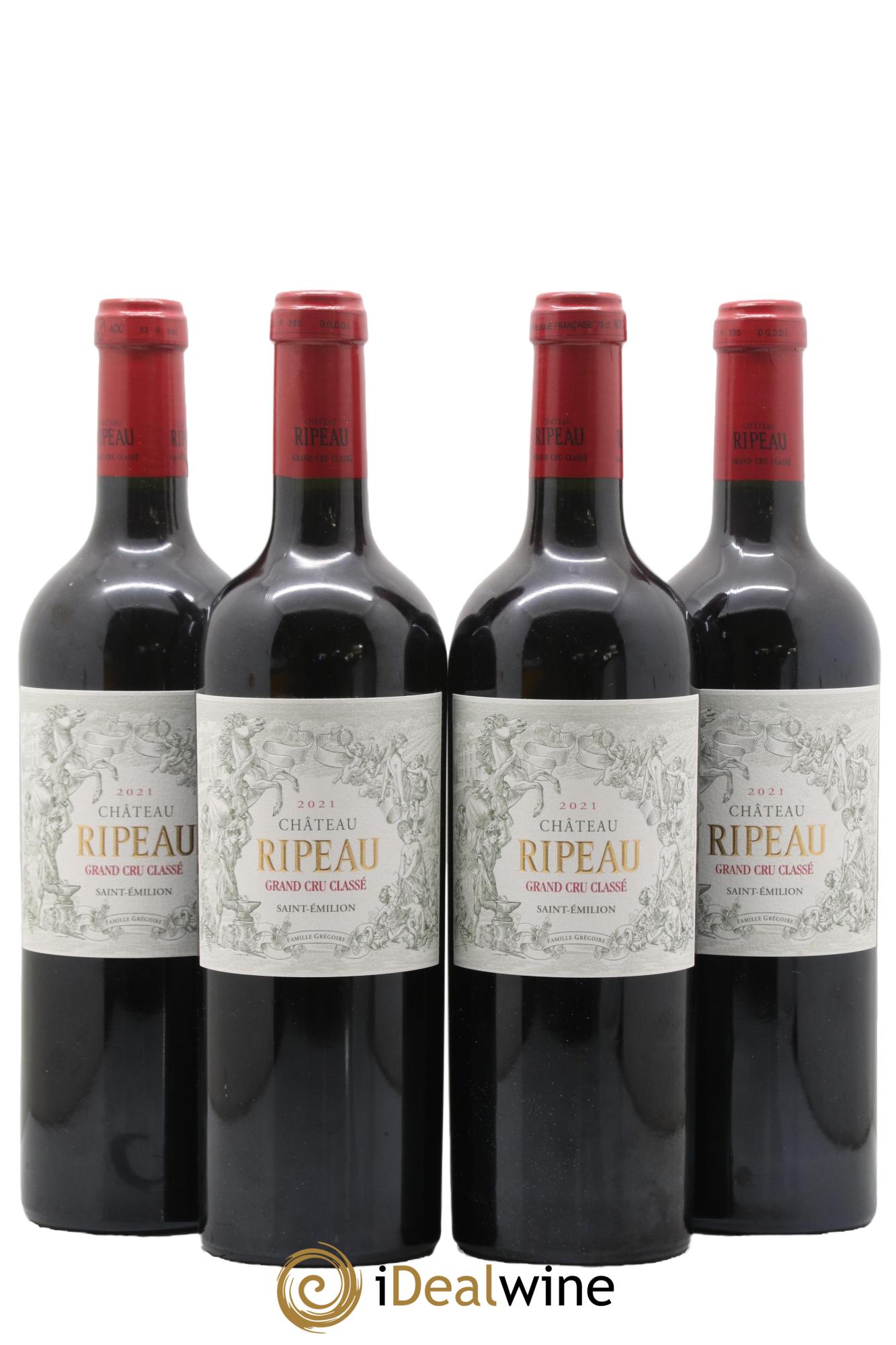 Château Ripeau Grand Cru Classé 2021 - Lot of 4 bottles - 0