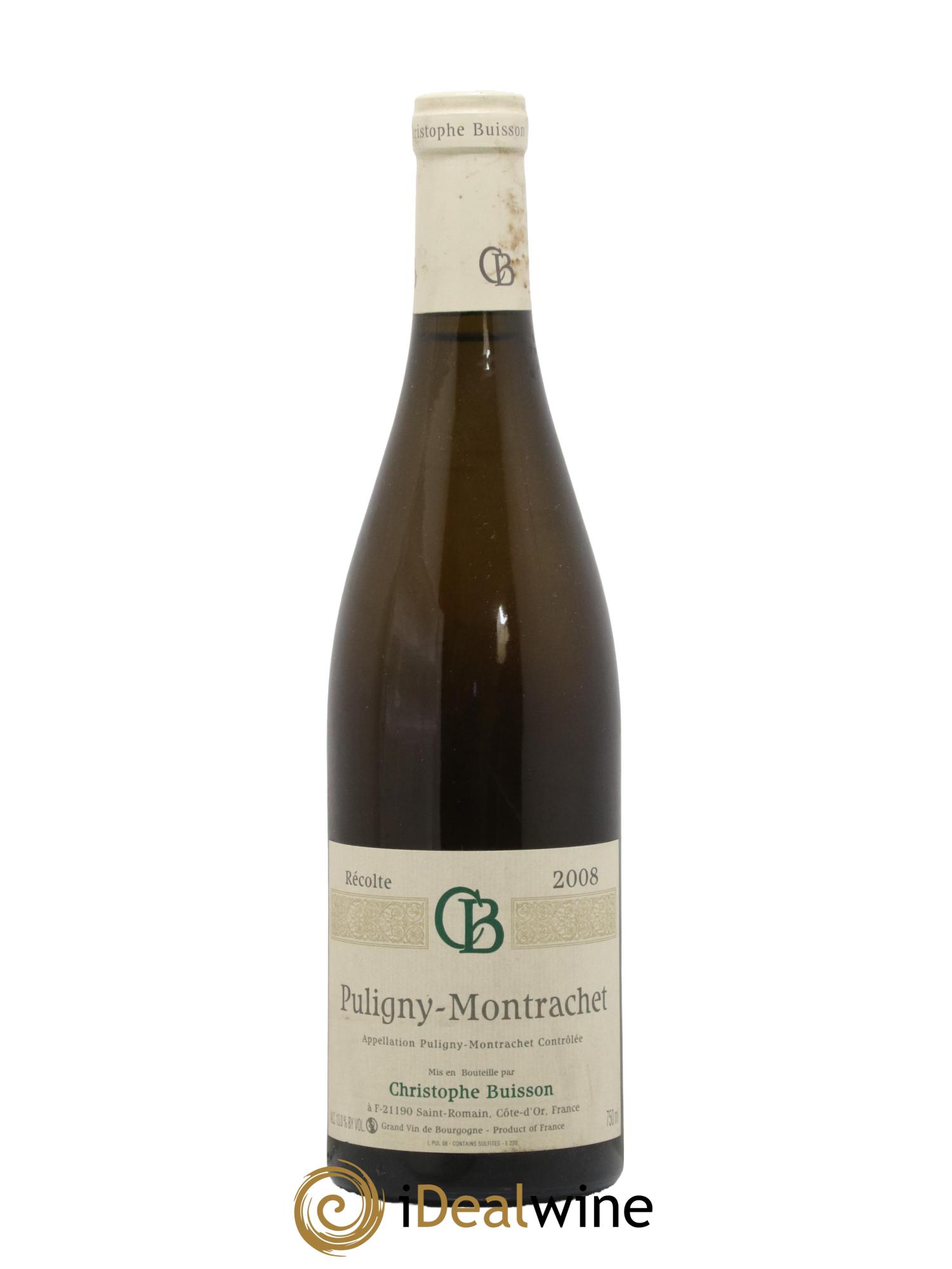 Puligny-Montrachet Christophe Buisson 2008 - Lot de 1 bouteille - 0
