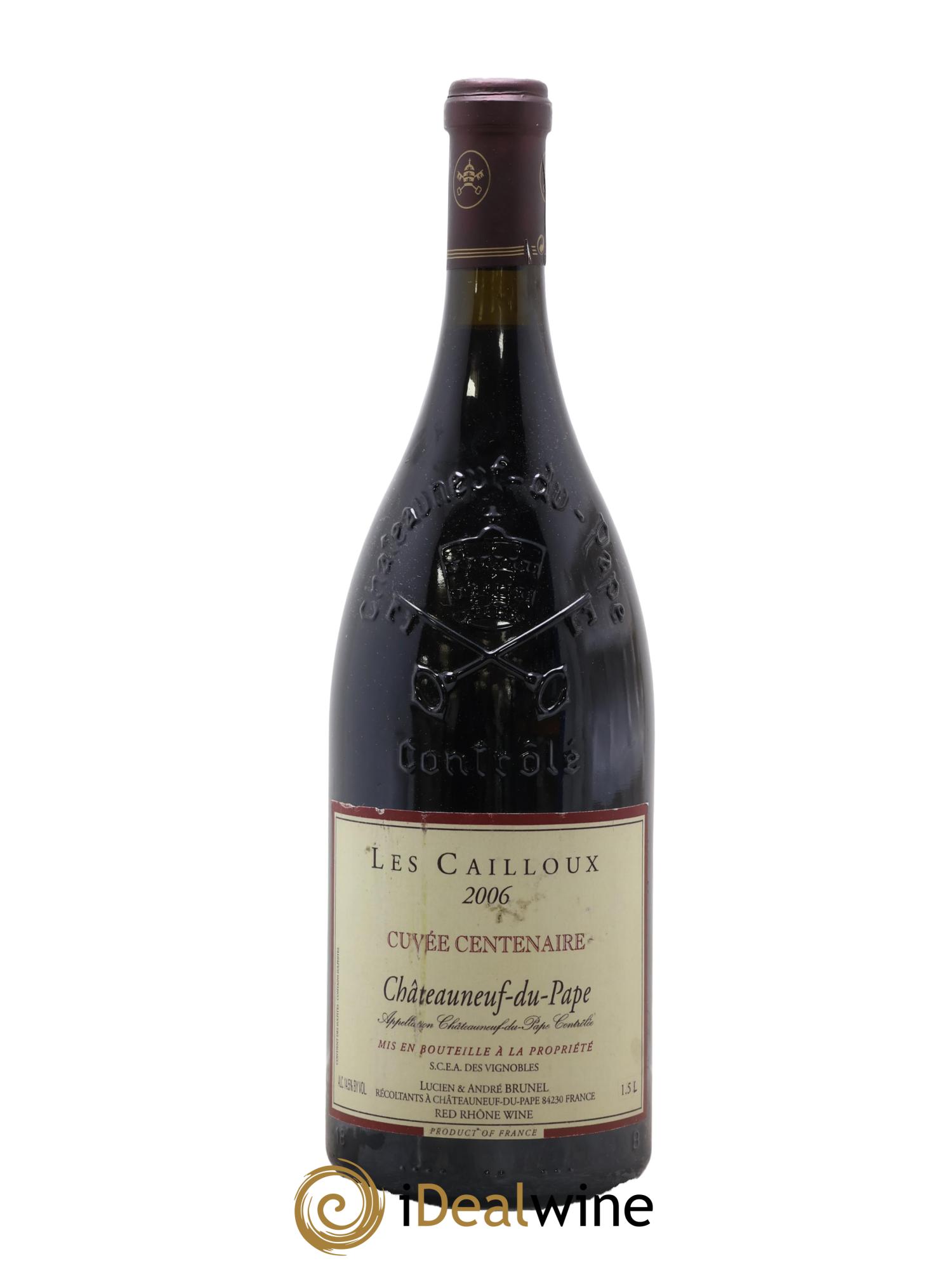 Châteauneuf-du-Pape Les Cailloux Cuvée Centenaire André Brunel 2006 - Lot of 1 magnum - 0