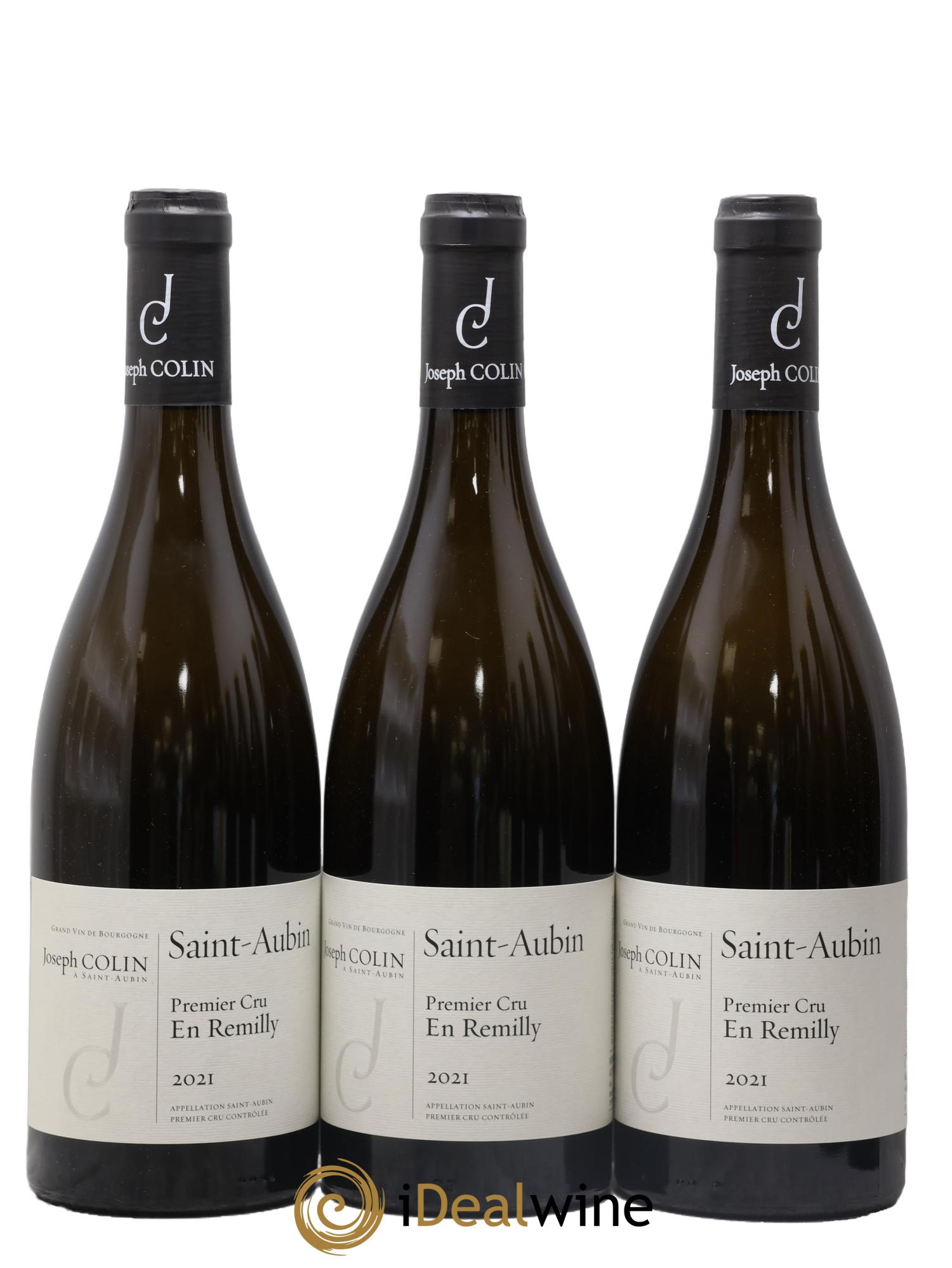 Saint-Aubin 1er Cru En Remilly Joseph Colin 2021 - Lot of 3 bottles - 0