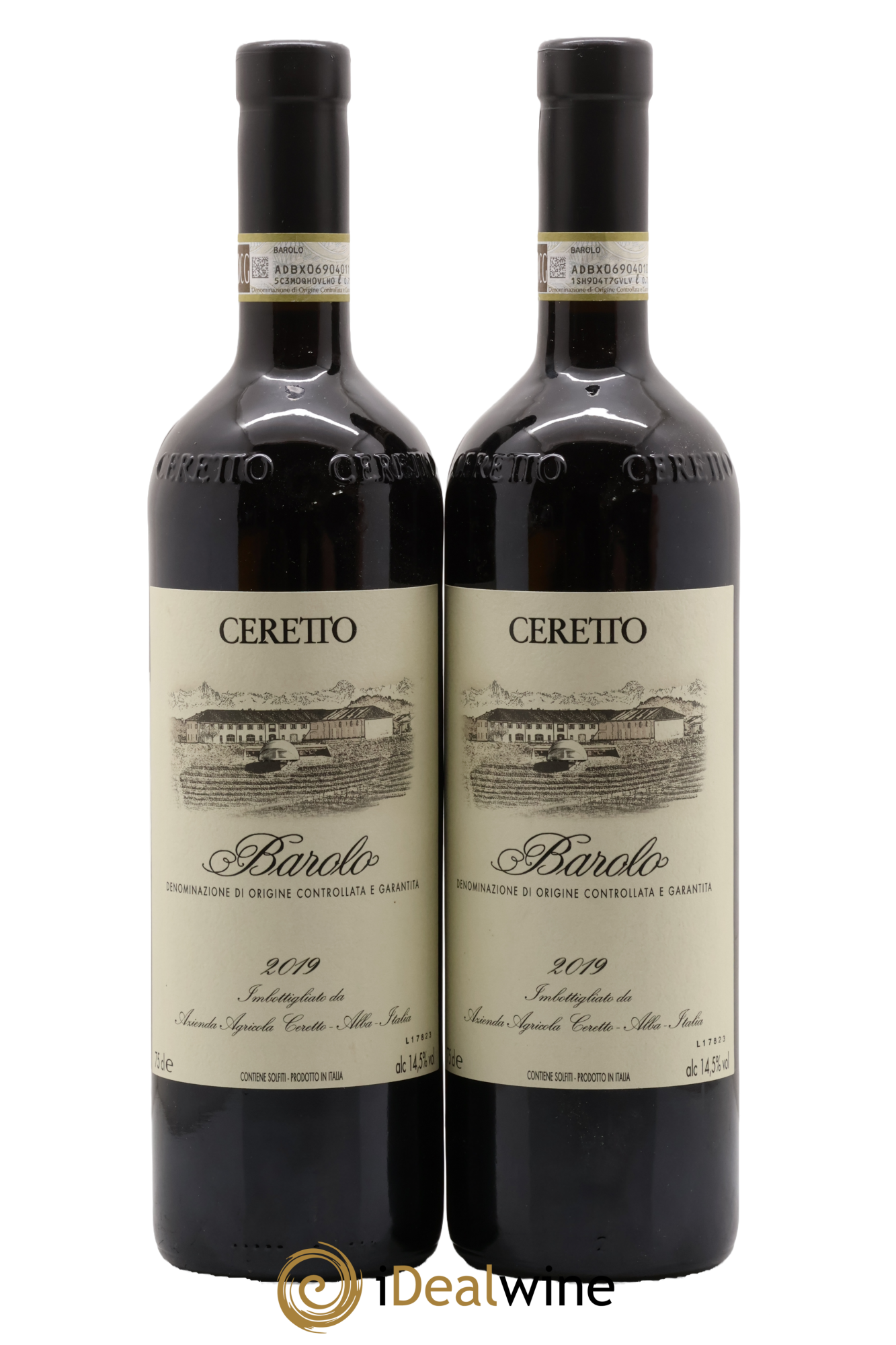 Barolo DOC Ceretto 2019 - Lote de 2 botellas - 0