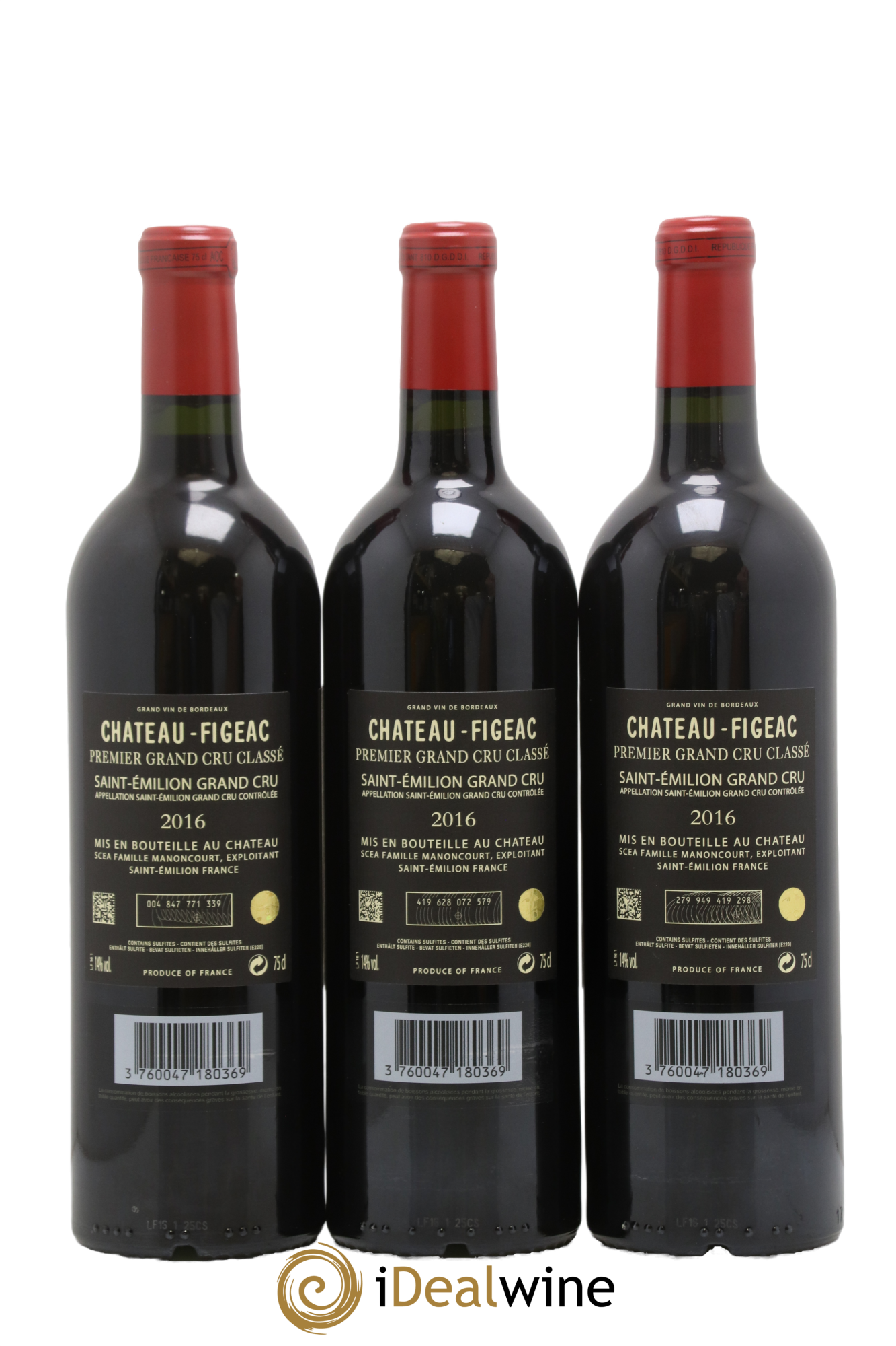 Château Figeac 1er Grand Cru Classé A 2016 - Lot of 6 bottles - 4
