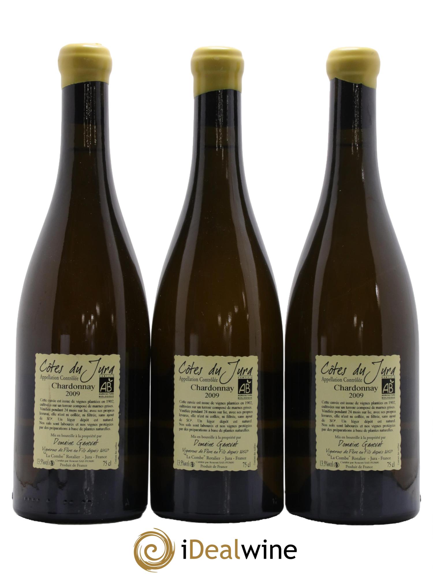 Côtes du Jura Les Chalasses Vieilles Vignes Jean-François Ganevat (Domaine) 2009 - Lot de 3 bouteilles - 1