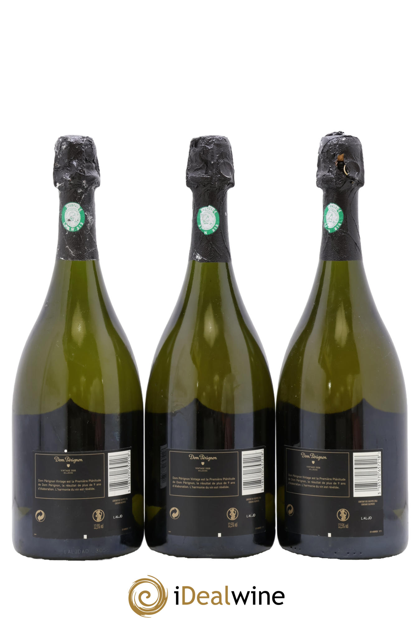 Brut Dom Pérignon 2008 - Lotto di 3 bottiglie - 1