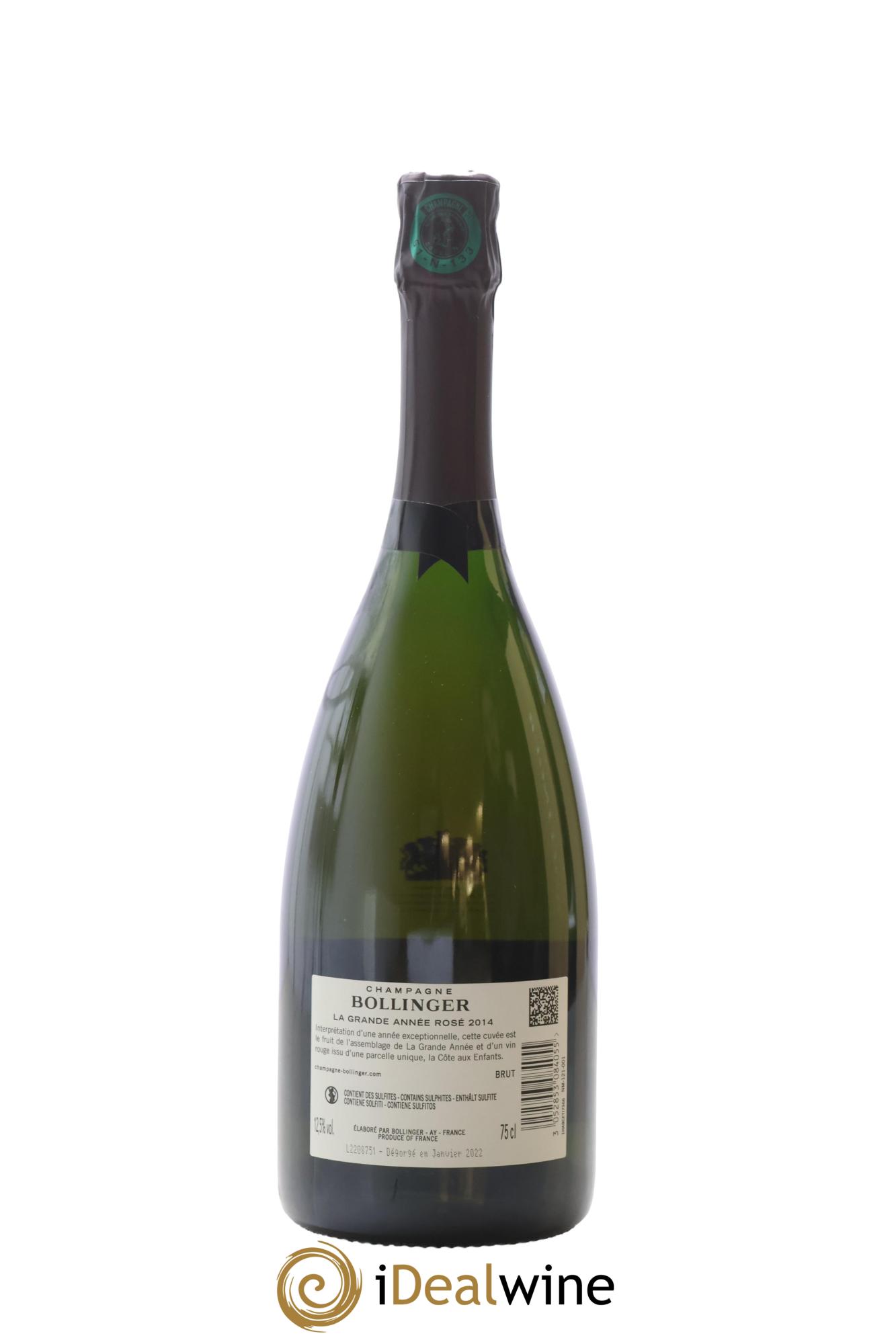 Grande Année Brut Bollinger 2014 - Lot of 1 bottle - 2