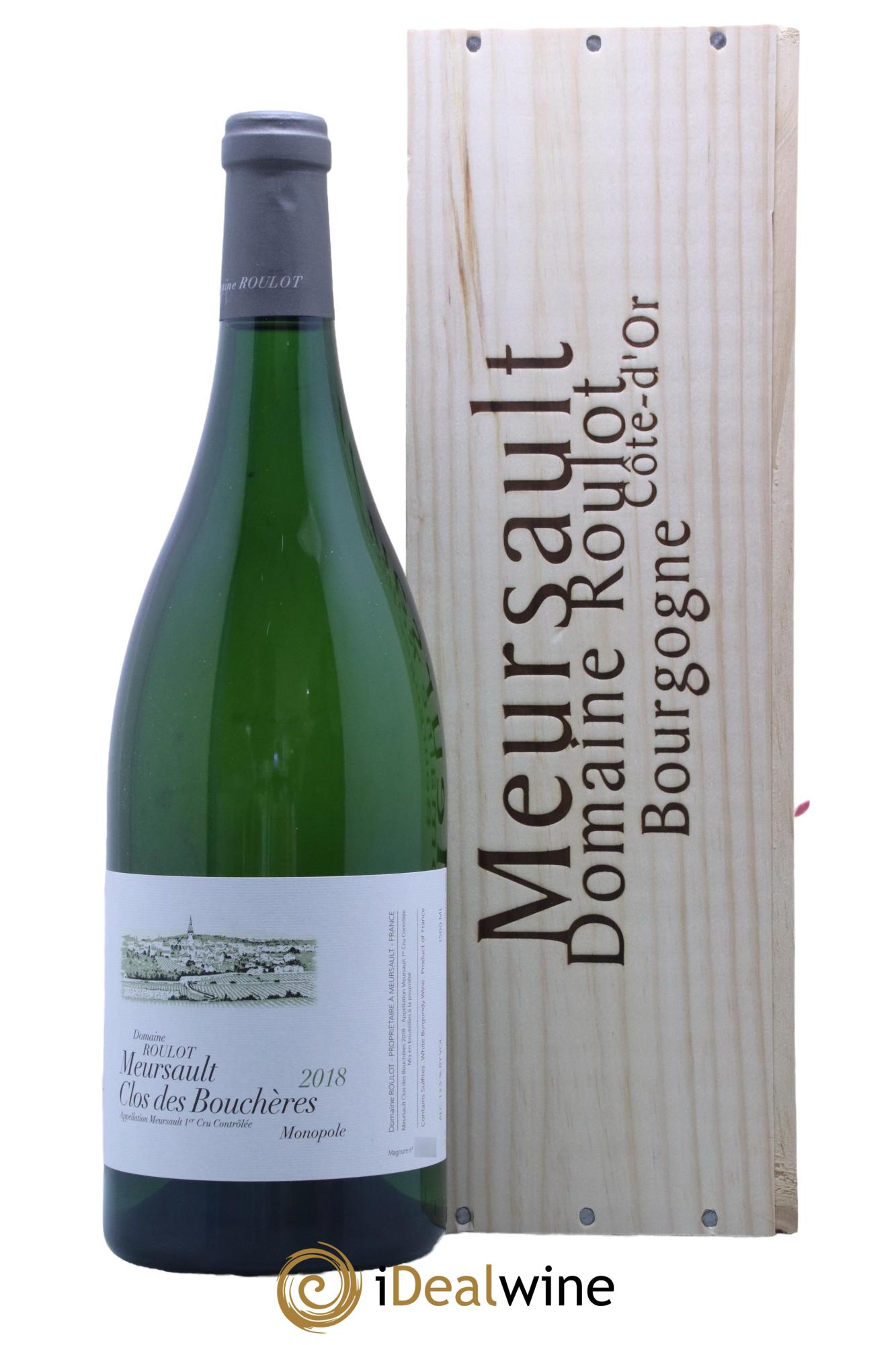 Meursault 1er Cru Clos des Bouchères Roulot (Domaine) 2018 - Lot de 1 magnum - 0