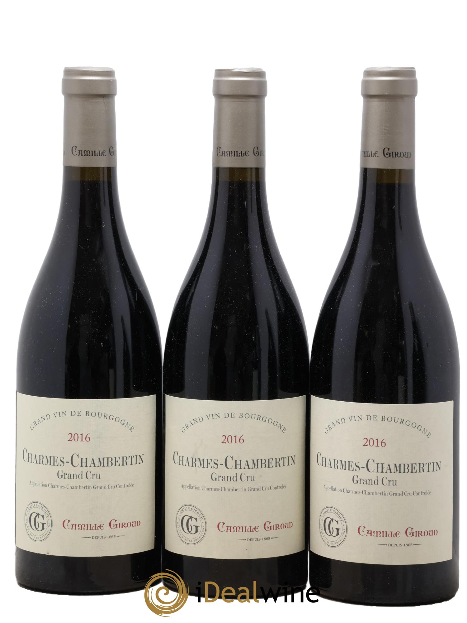 Charmes-Chambertin Grand Cru Camille Giroud (Domaine) 2016 - Lot de 3 bouteilles - 0