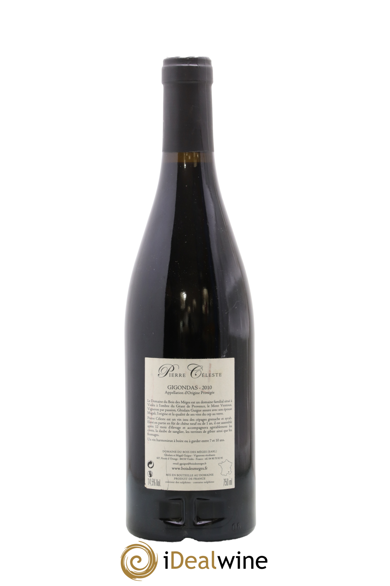 Gigondas Pierre Céleste Domaine du Bois des Mèges 2010 - Posten von 1 Flasche - 1