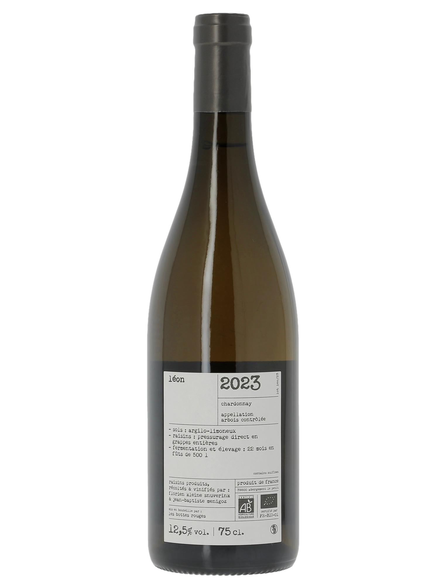 Arbois Chardonnay Léon Les Bottes Rouges  2023 - Lot de 1 bouteille - 1
