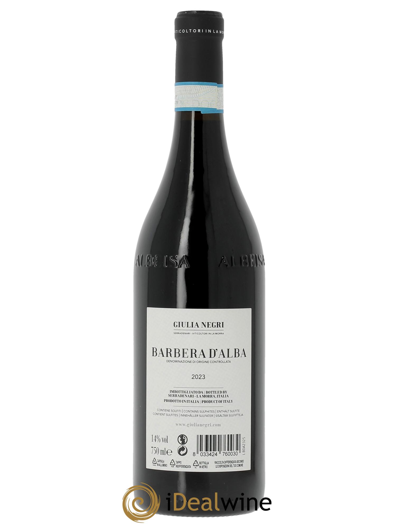 Barbera d'Alba DOC Giulia Negri  2023 - Posten von 1 Flasche - 1
