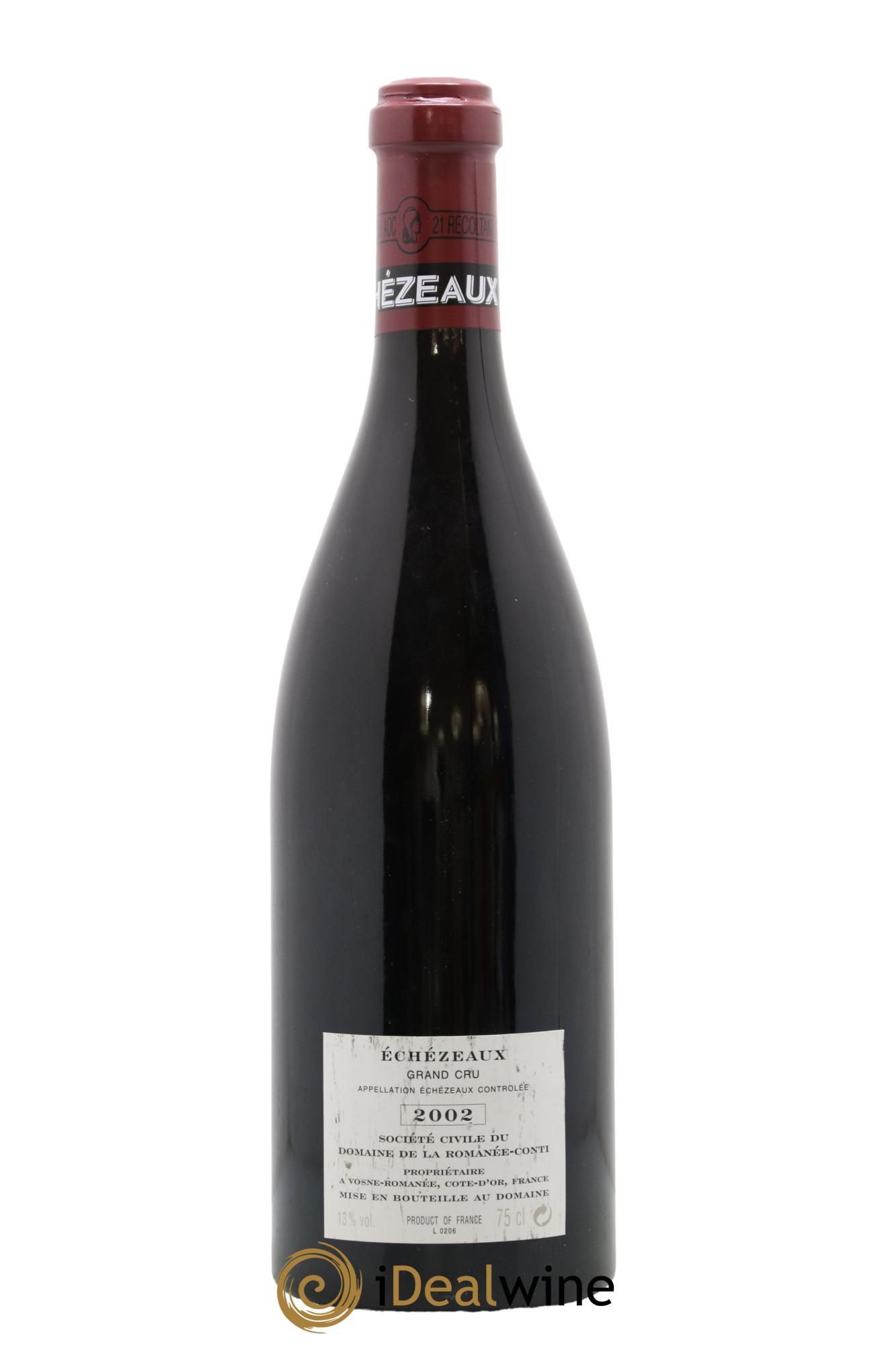 Echezeaux Grand Cru Domaine de la Romanée-Conti 2002 - Lot de 1 bouteille - 1