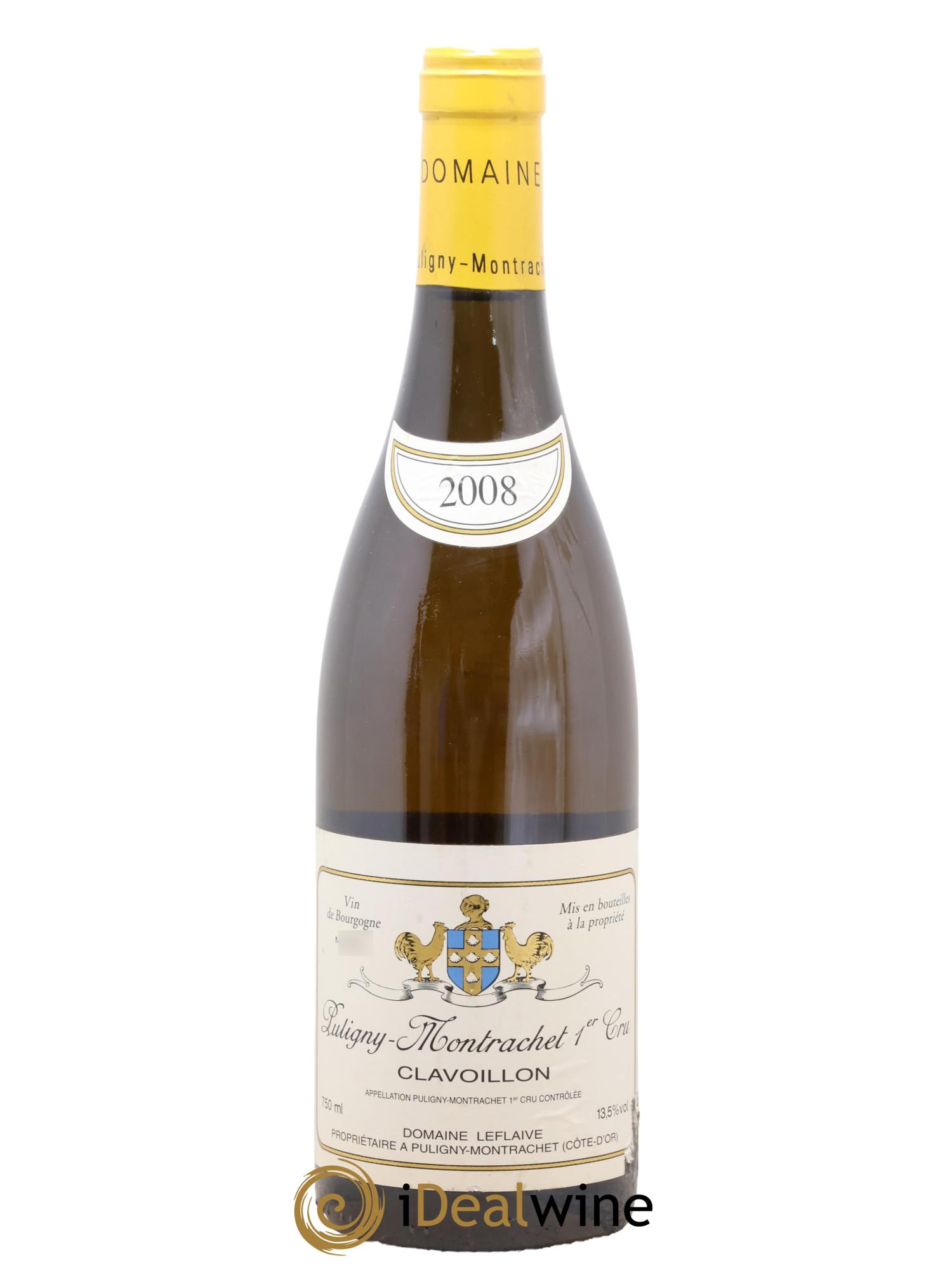 Puligny-Montrachet 1er Cru Clavoillon Leflaive (Domaine) 2008 - Lot of 1 bottle - 0