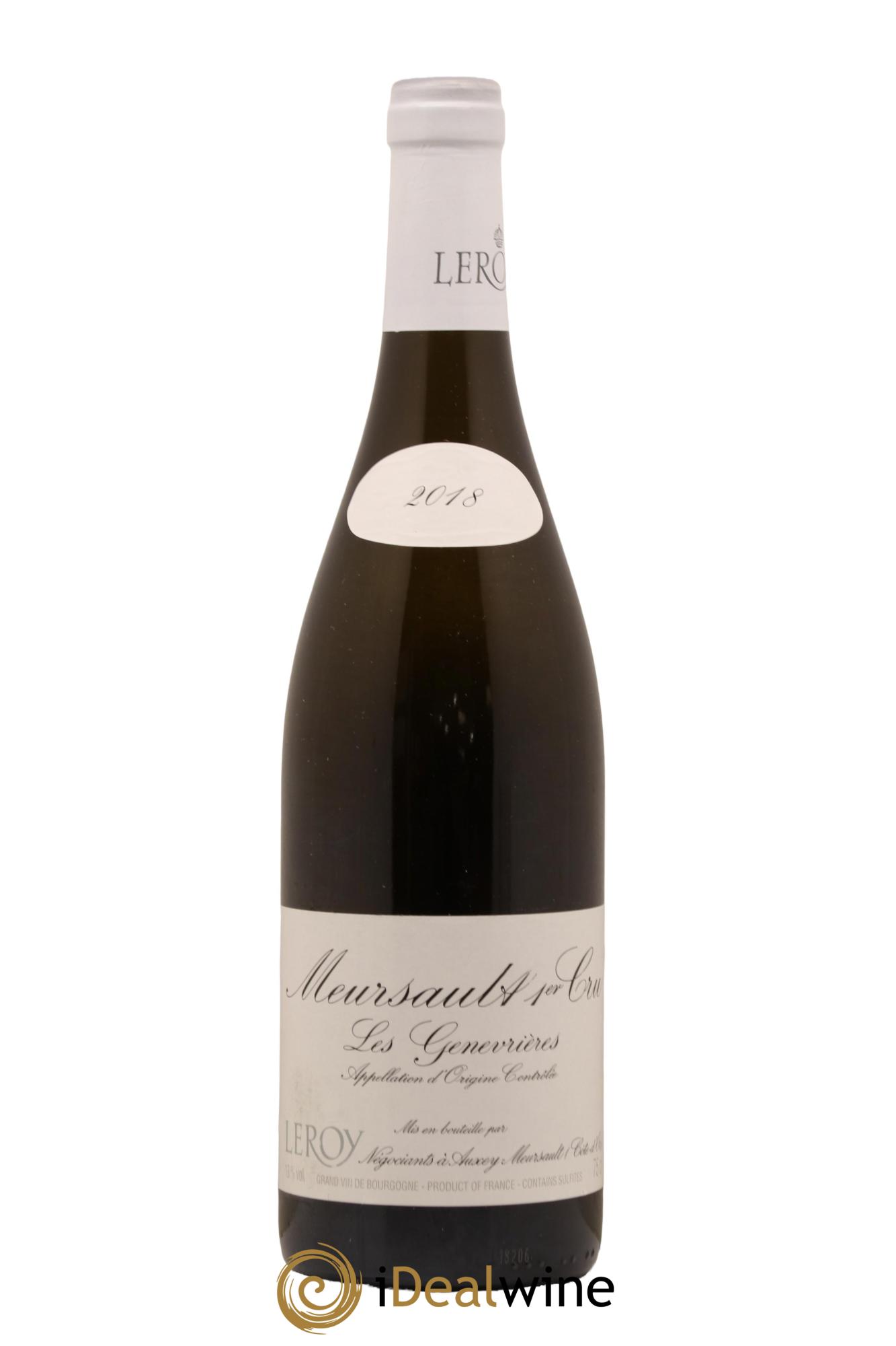 Meursault 1er Cru Les Genevrières Leroy SA 2018 - Lot de 1 bouteille - 0