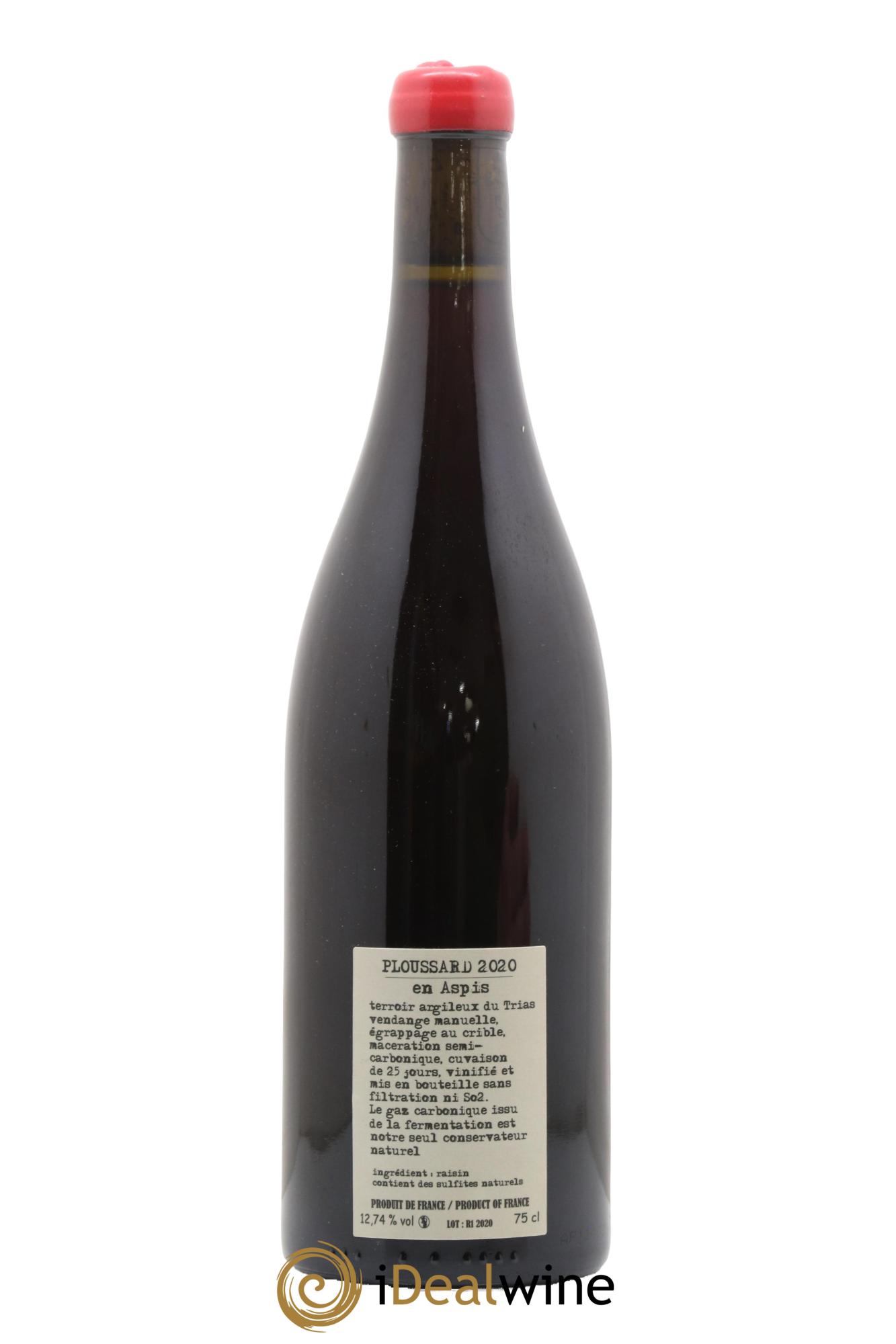 Arbois Pupillin Ploussard En Aspis Adeline Houillon & Renaud Bruyère 2020 - Lotto di 1 bottiglia - 1