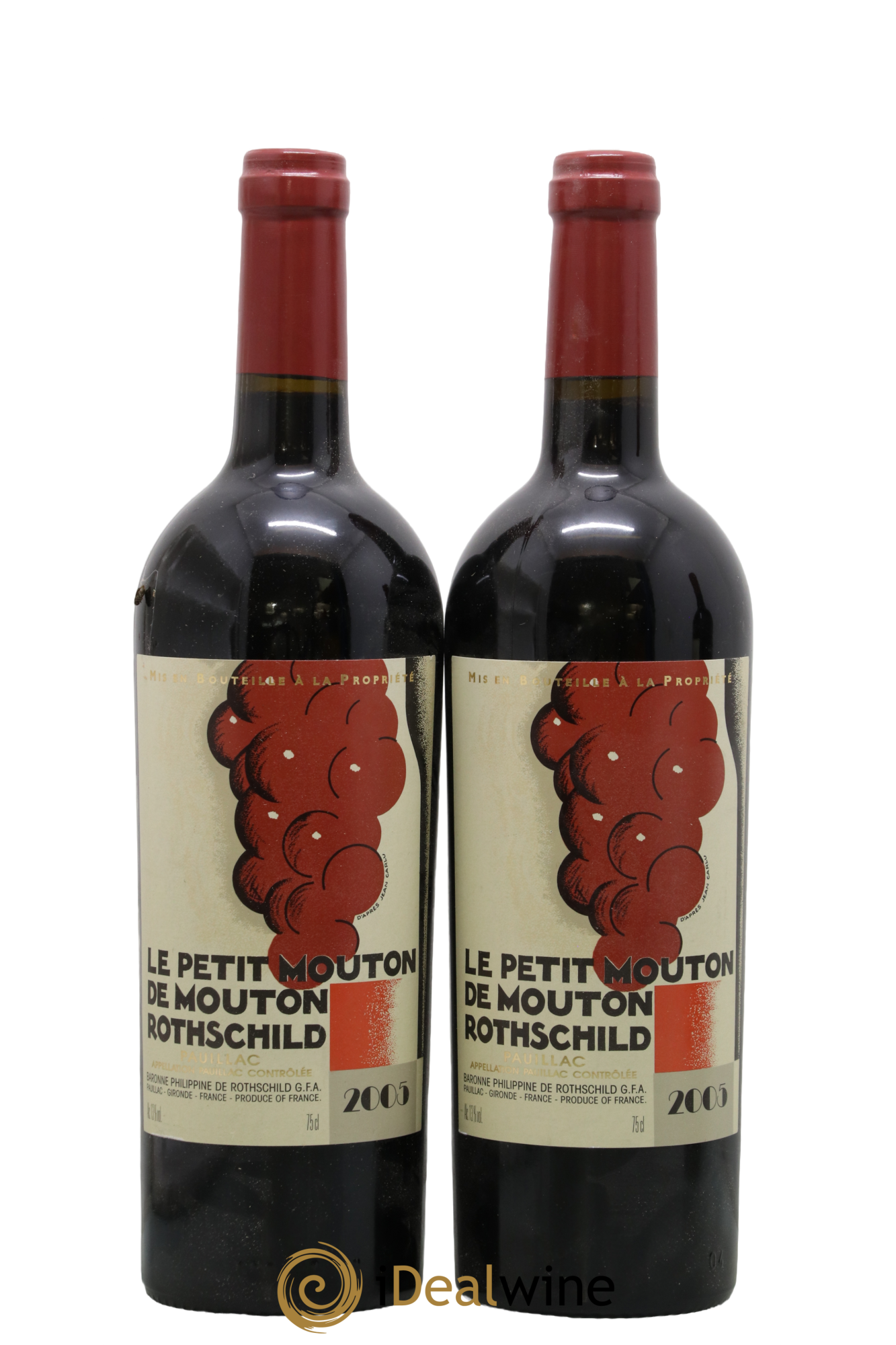 Petit Mouton Second Vin 2005 - Lot de 2 bouteilles - 0