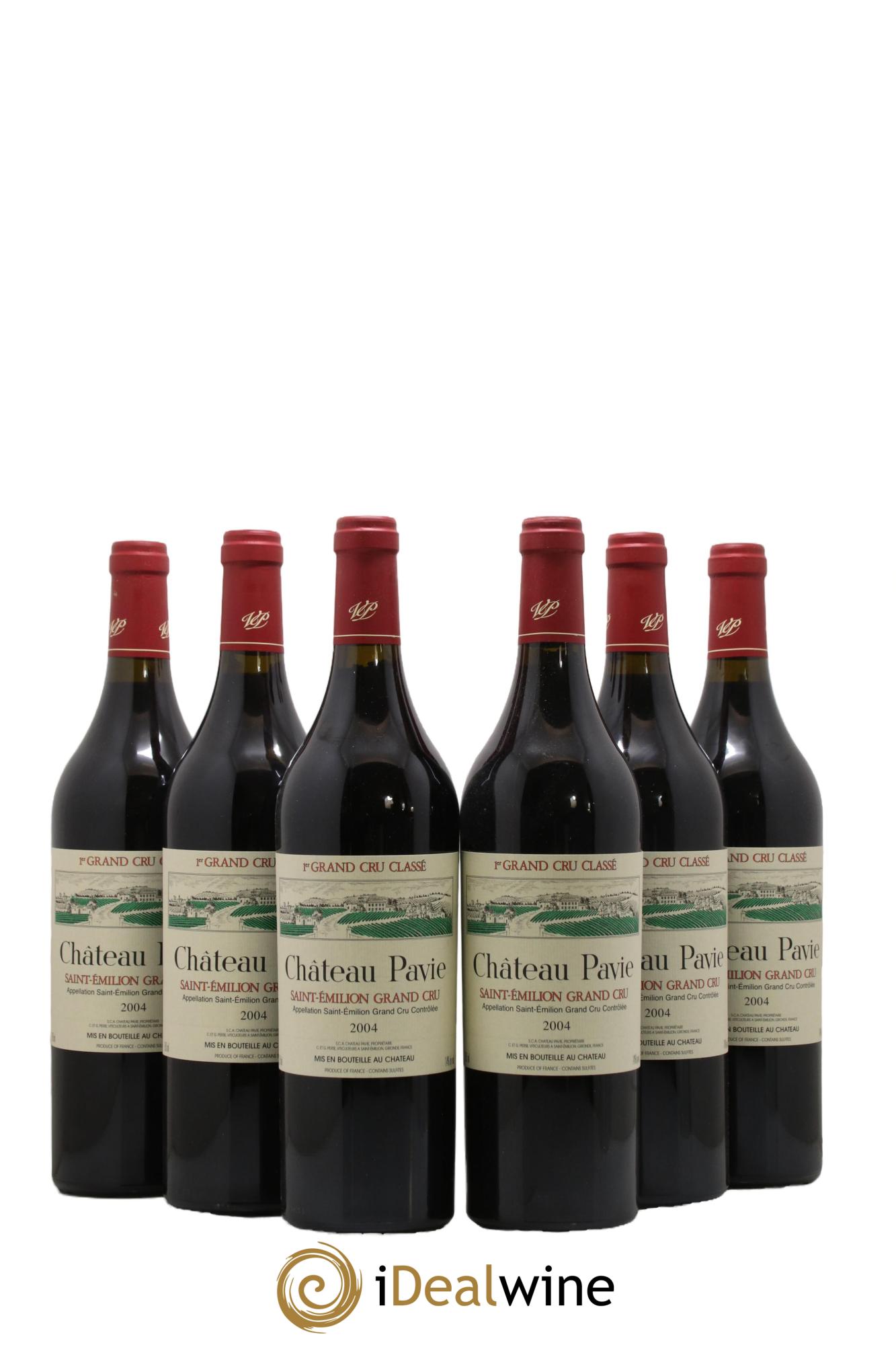 Château Pavie 1er Grand Cru Classé A 2004 - Lot de 6 bouteilles - 0
