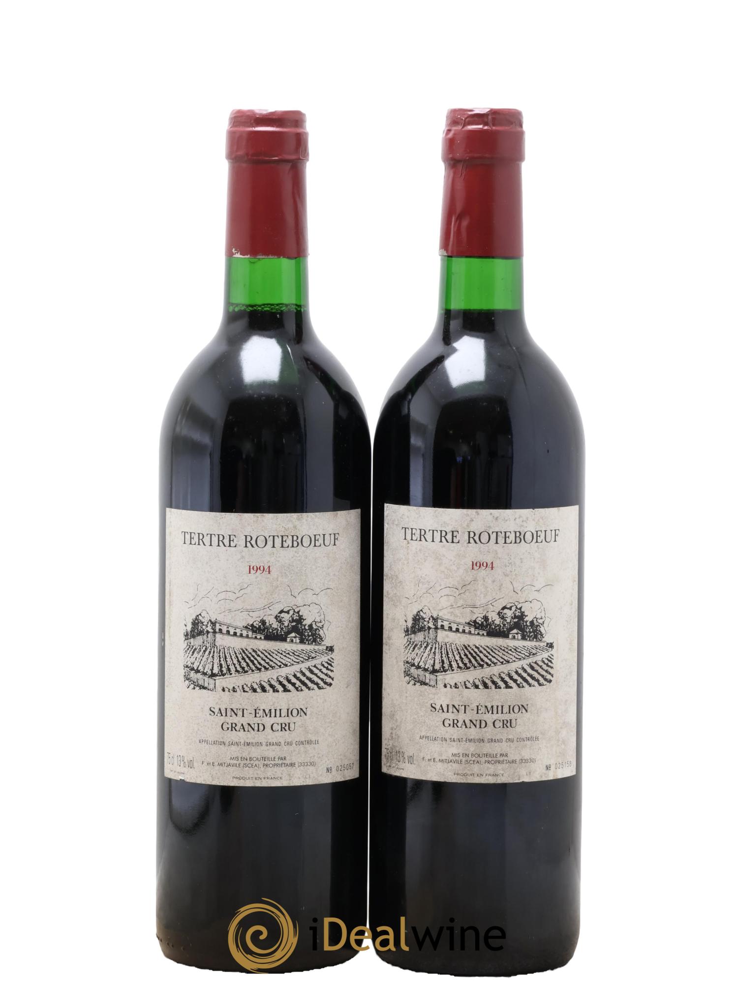 Château Tertre Roteboeuf 1994 - Lot of 2 bottles - 0