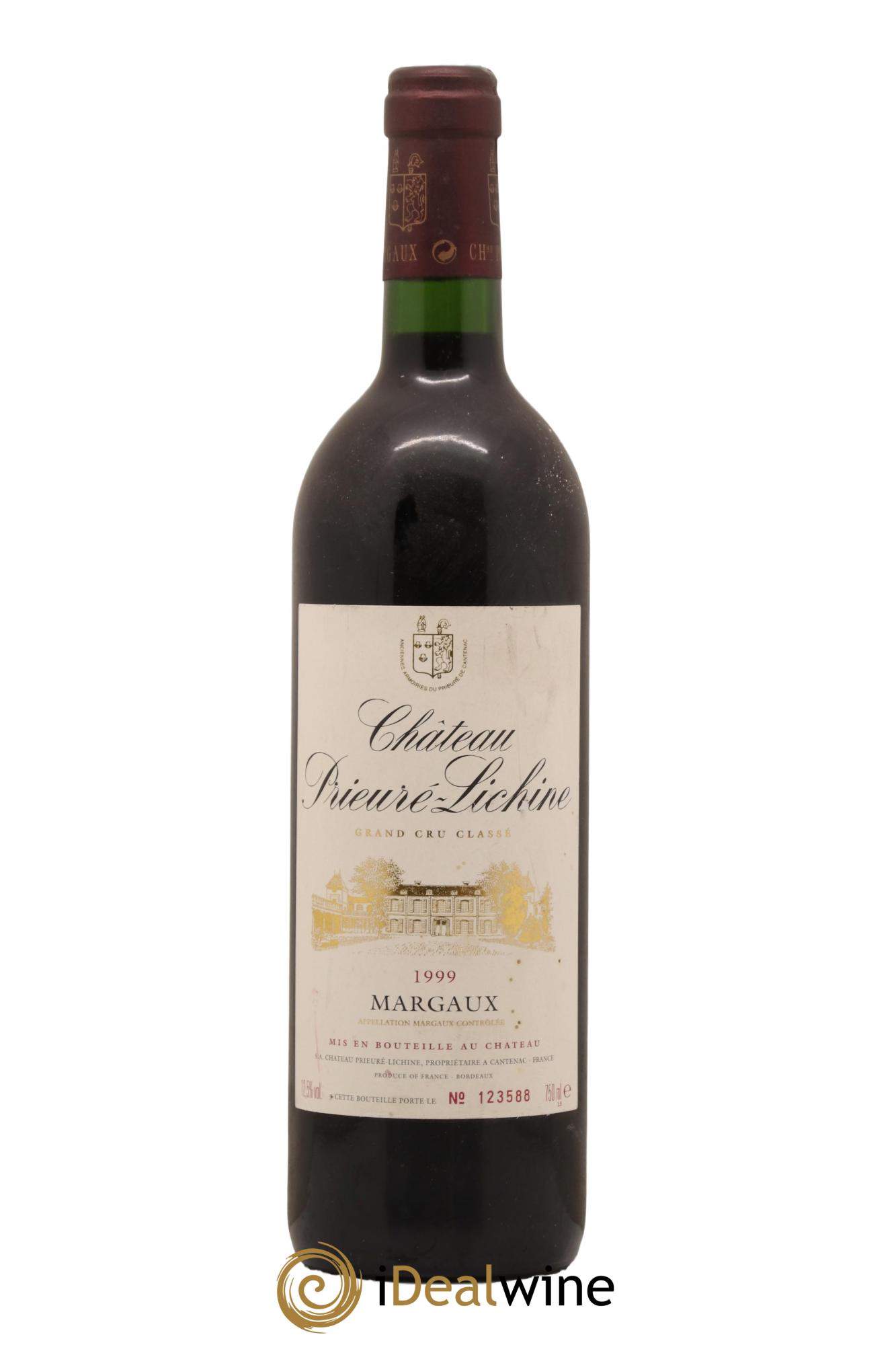 Château Prieuré Lichine 4ème Grand Cru Classé 1999 - Lot de 1 bouteille - 0