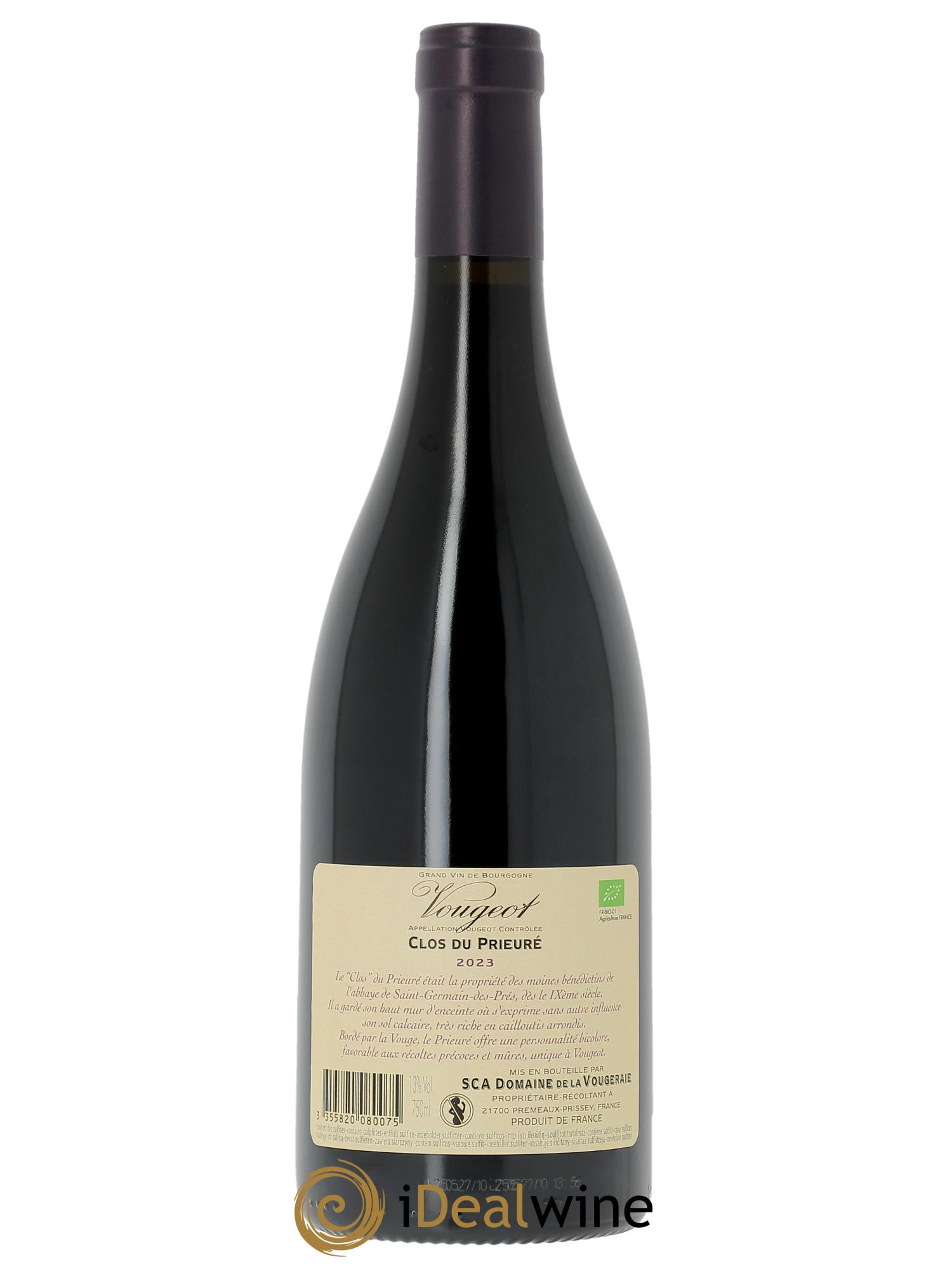 Vougeot Clos du Prieuré La Vougeraie  2023 - Posten von 1 Flasche - 1
