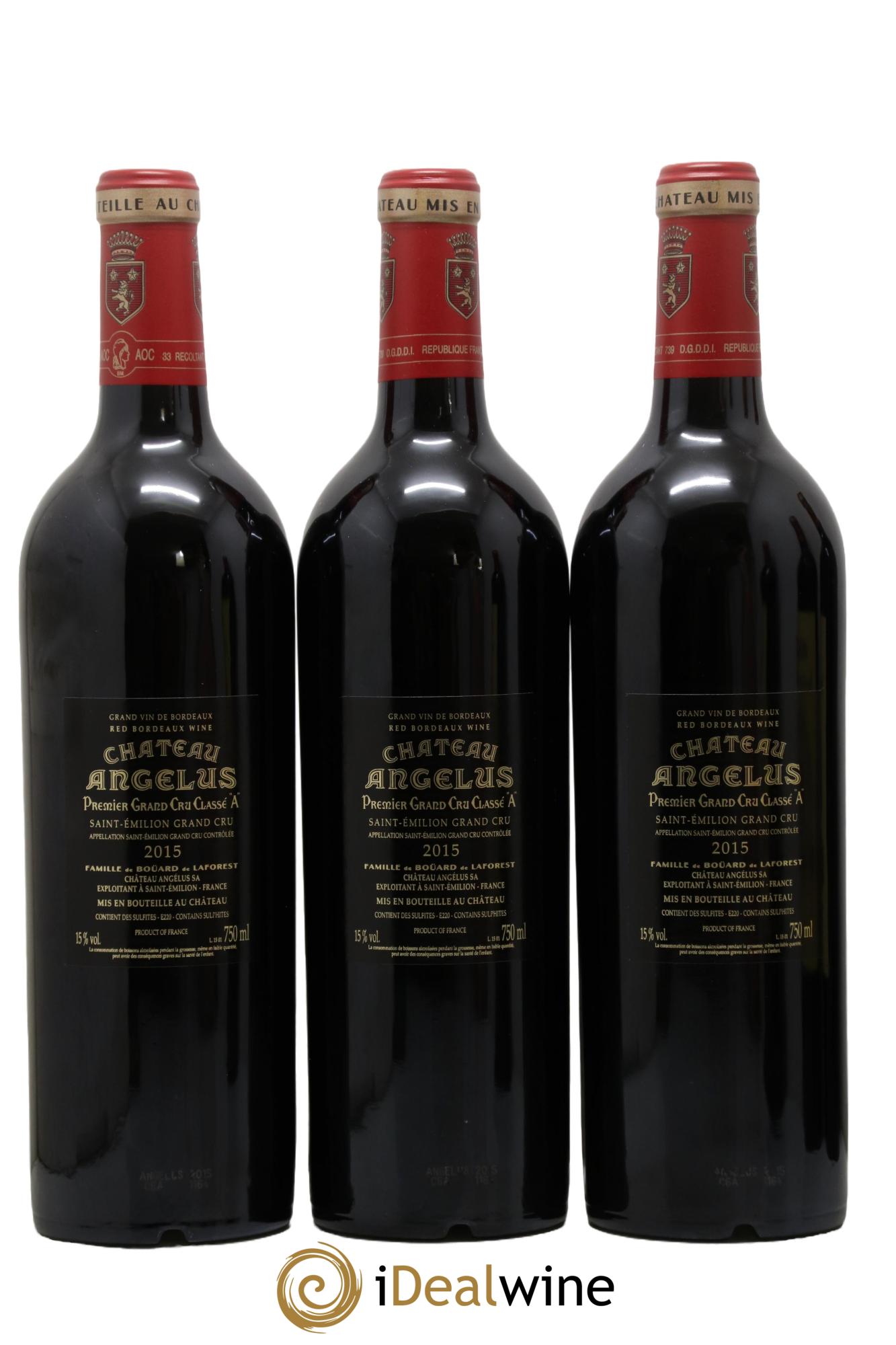 Château Angélus 1er Grand Cru Classé A 2015 - Lot of 6 bottles - 4