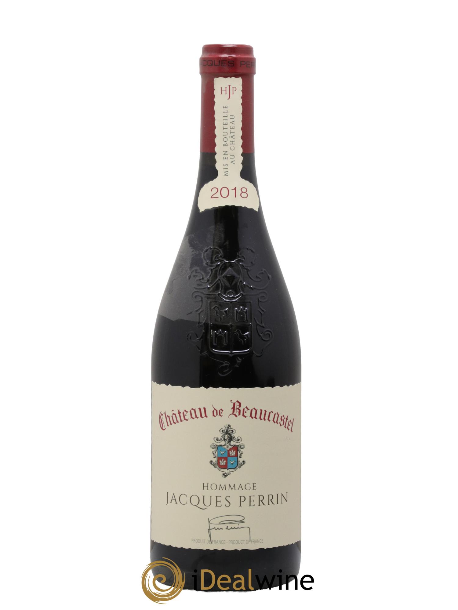 Châteauneuf-du-Pape Château de Beaucastel Hommage à Jacques Perrin Famille Perrin 2018 - Lot of 1 bottle - 0