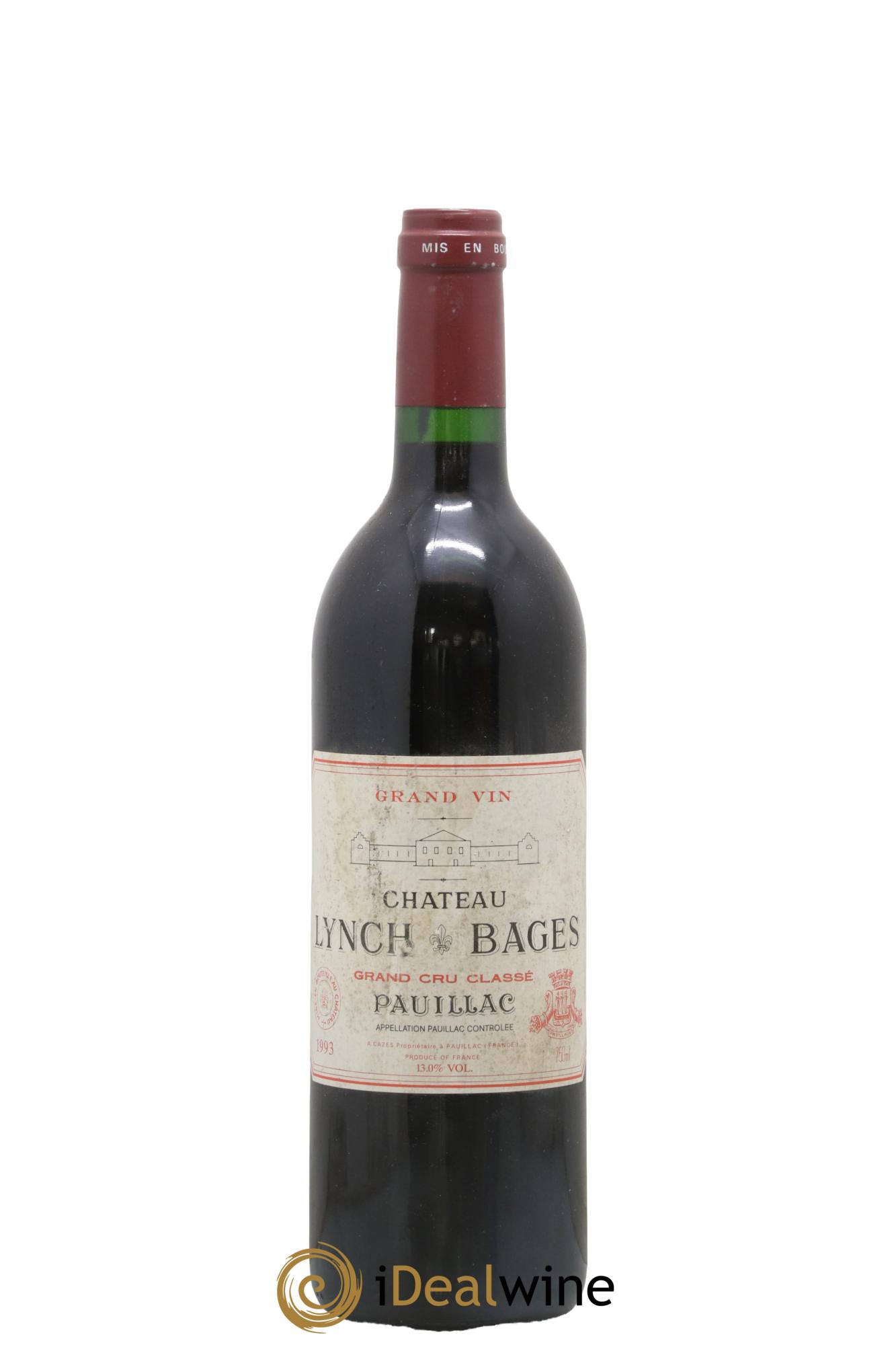 Château Lynch Bages 5ème Grand Cru Classé 1993 - Posten von 1 Flasche - 0
