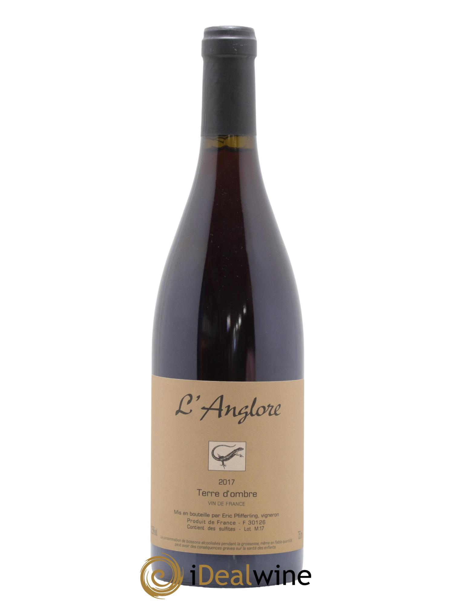 Vin de France Terre d'Ombre L'Anglore 2017 - Lot de 1 bouteille - 0
