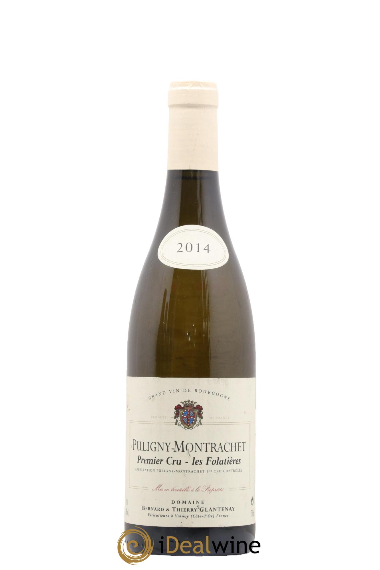 Puligny-Montrachet 1er Cru Folatieres Domaine Bernard Et Thierry Glantenay 2014 - Lot de 1 bouteille - 0