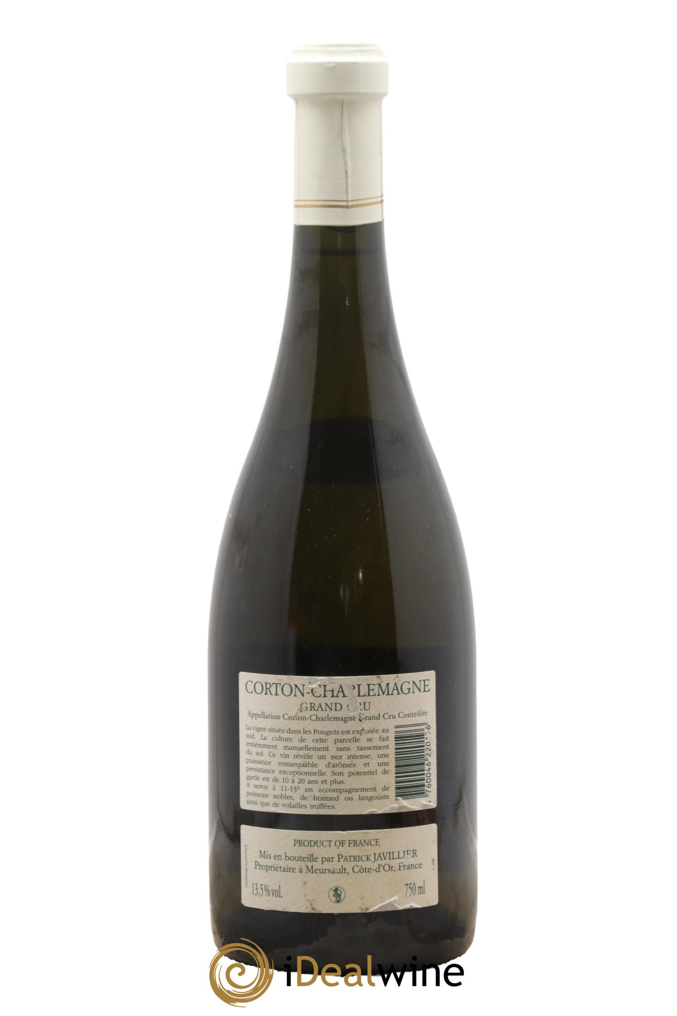 Corton-Charlemagne Grand Cru Patrick Javillier 2009 - Lot de 1 bouteille - 1