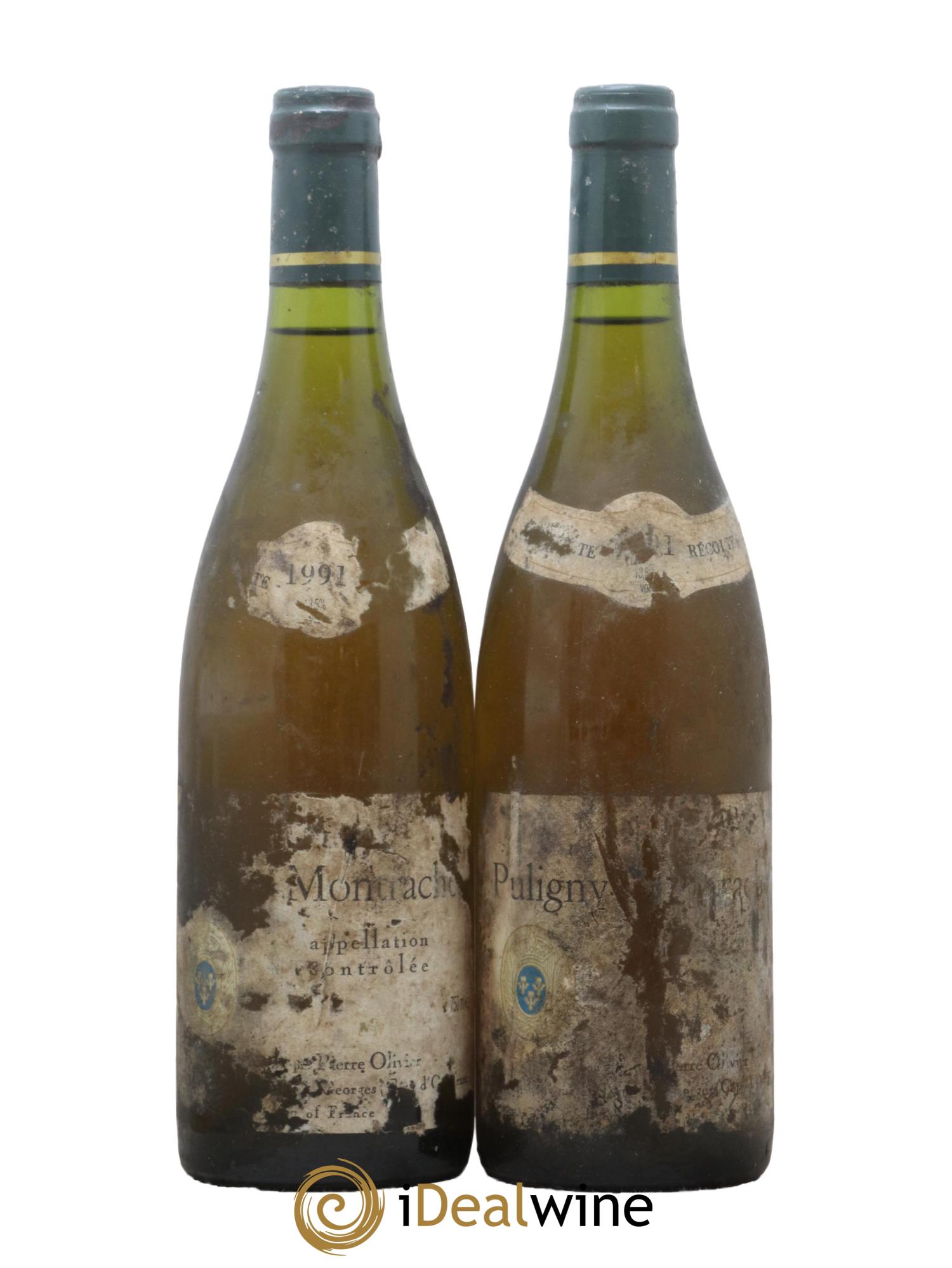 Puligny-Montrachet Domaine Pierre Olivier 1991 - Lot de 2 bouteilles - 0