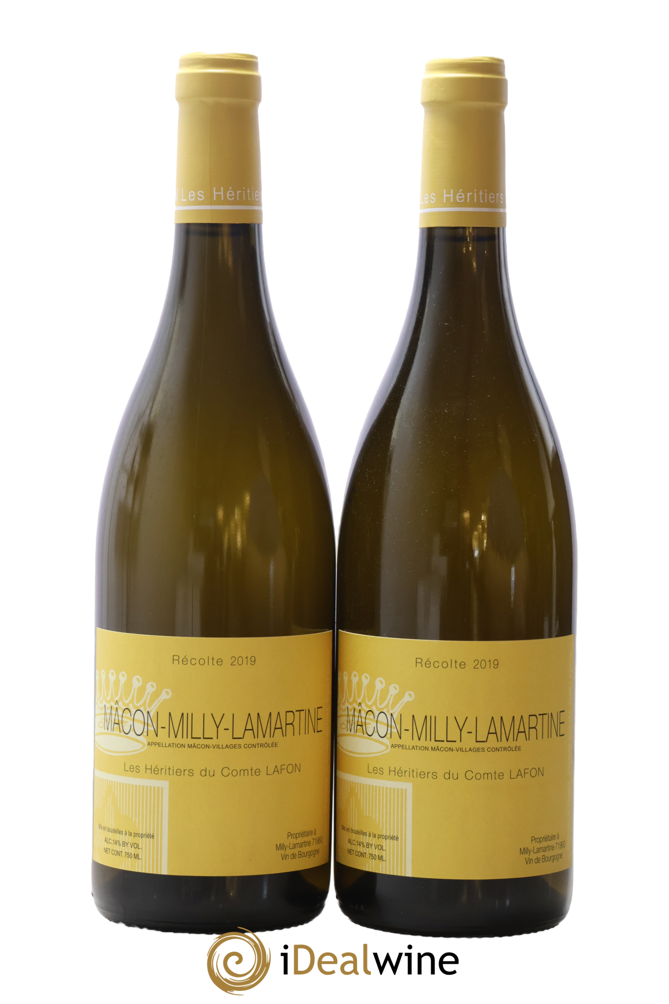 Mâcon Milly-Lamartine Héritiers du Comte Lafon (Domaine des) 2019 - Posten von 2 Flaschen - 0