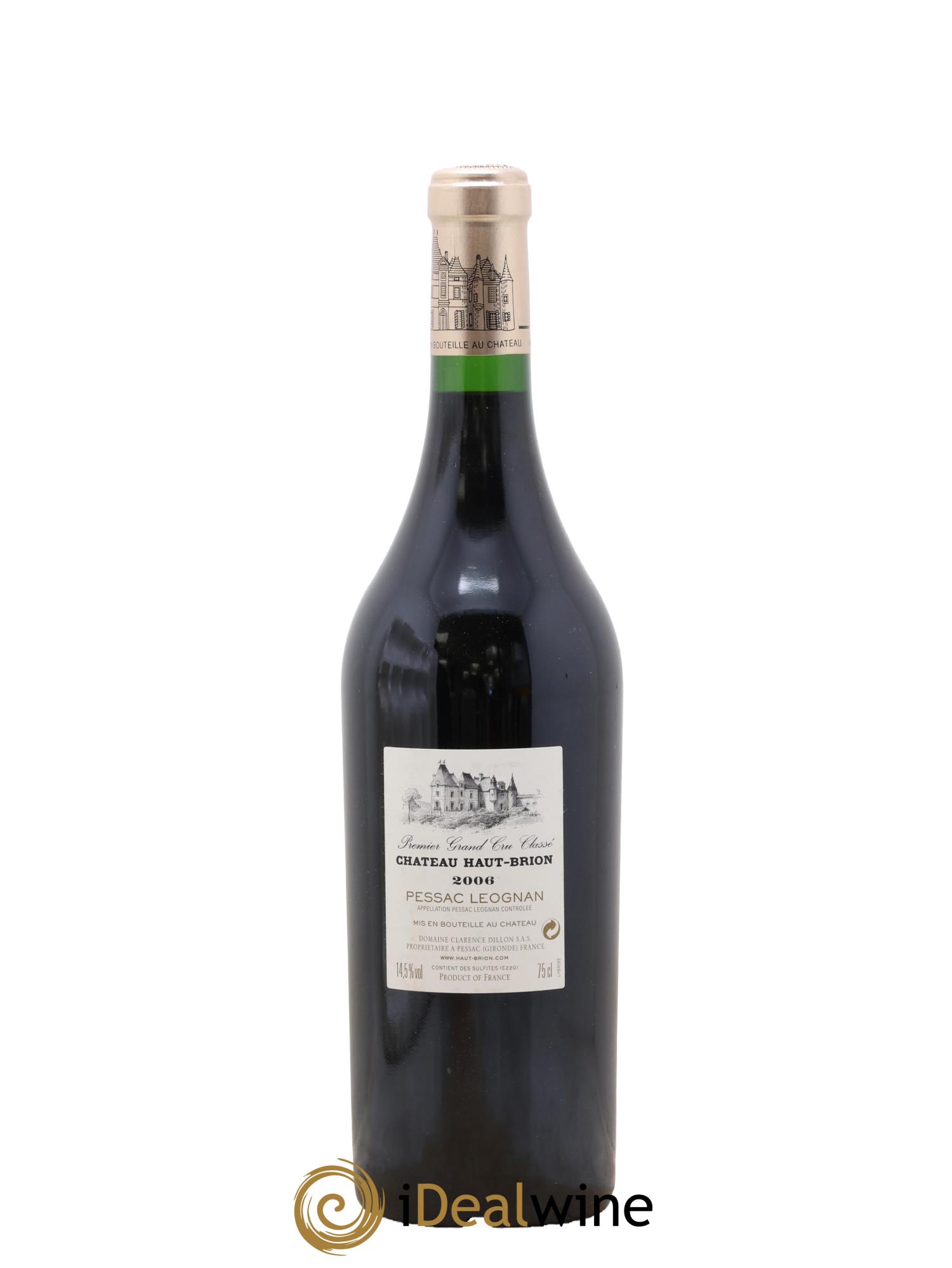 Château Haut Brion 1er Grand Cru Classé 2006 - Lot de 1 bouteille - 1