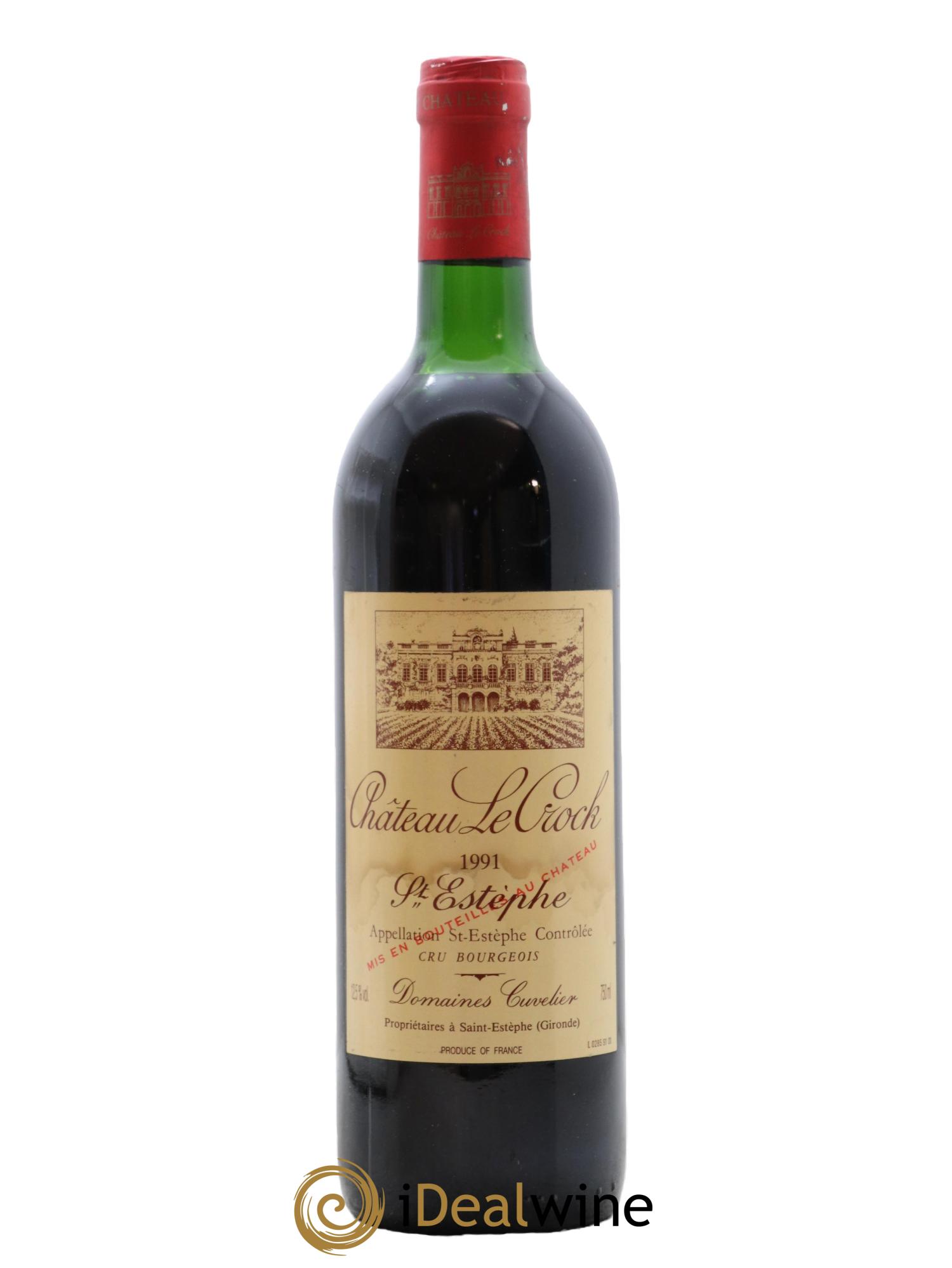 Château le Crock Cru Bourgeois 1991 - Lot de 1 bouteille - 0
