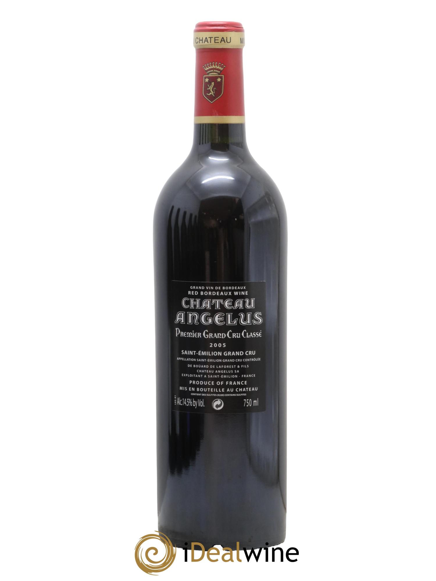Château Angélus 1er Grand Cru Classé A 2005 - Lot de 1 bouteille - 1