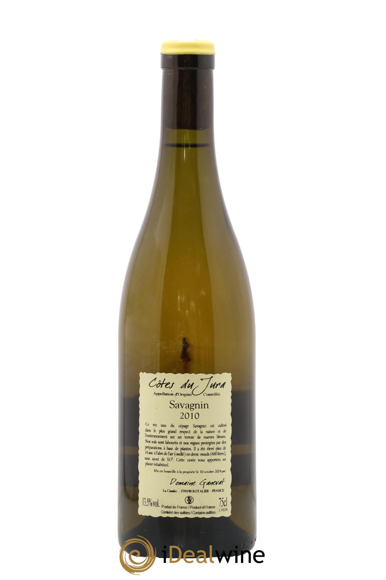 Côtes du Jura Les Vignes de mon Père Jean-François Ganevat (Domaine) 2010 - Lot of 1 bottle - 1