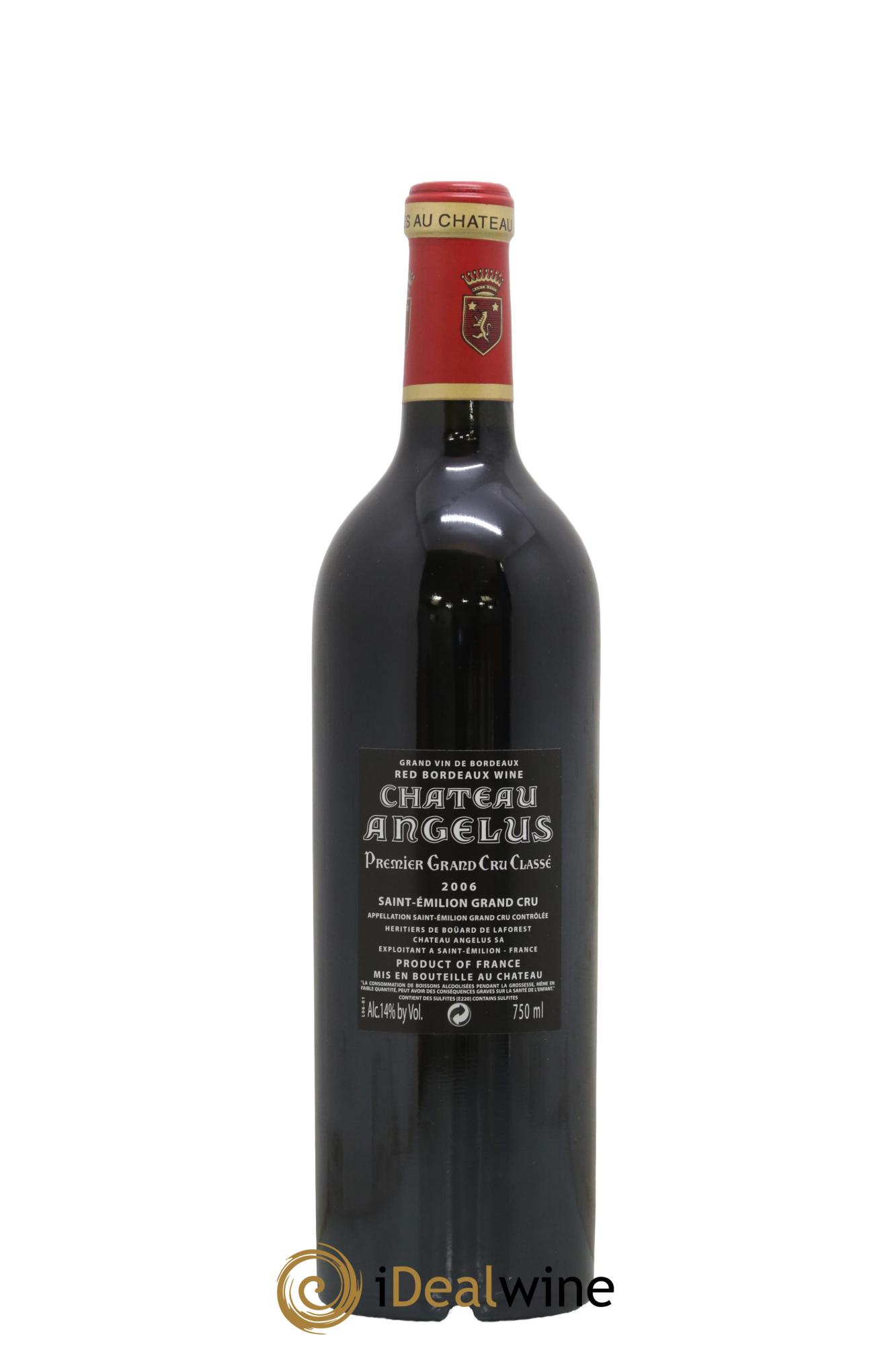Château Angélus 1er Grand Cru Classé A 2006 - Lot de 1 bouteille - 1