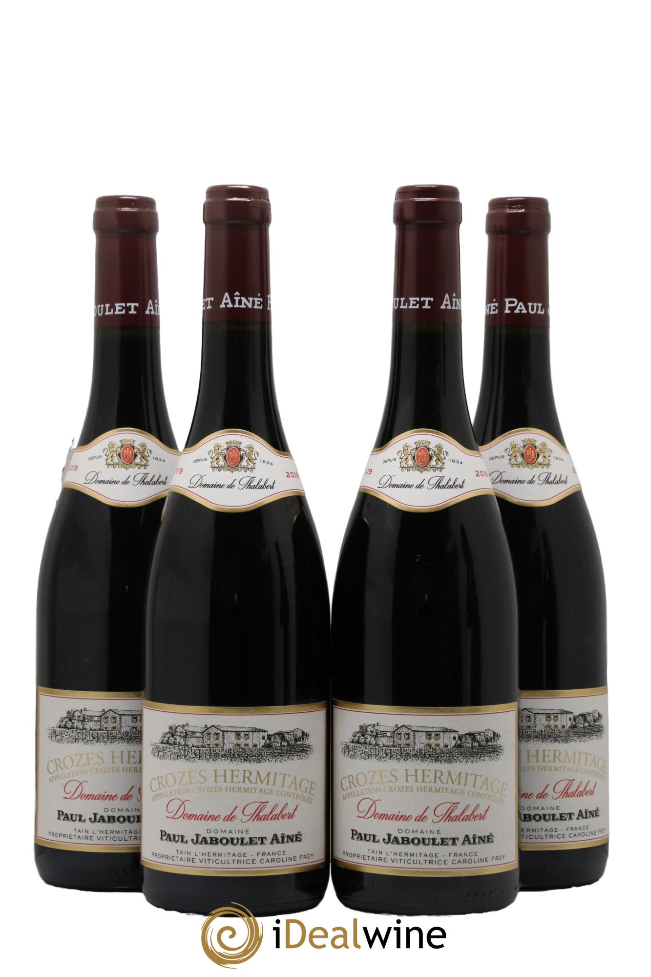 Crozes-Hermitage Domaine de Thalabert Paul Jaboulet Ainé 2019 - Lot of 4 bottles - 0
