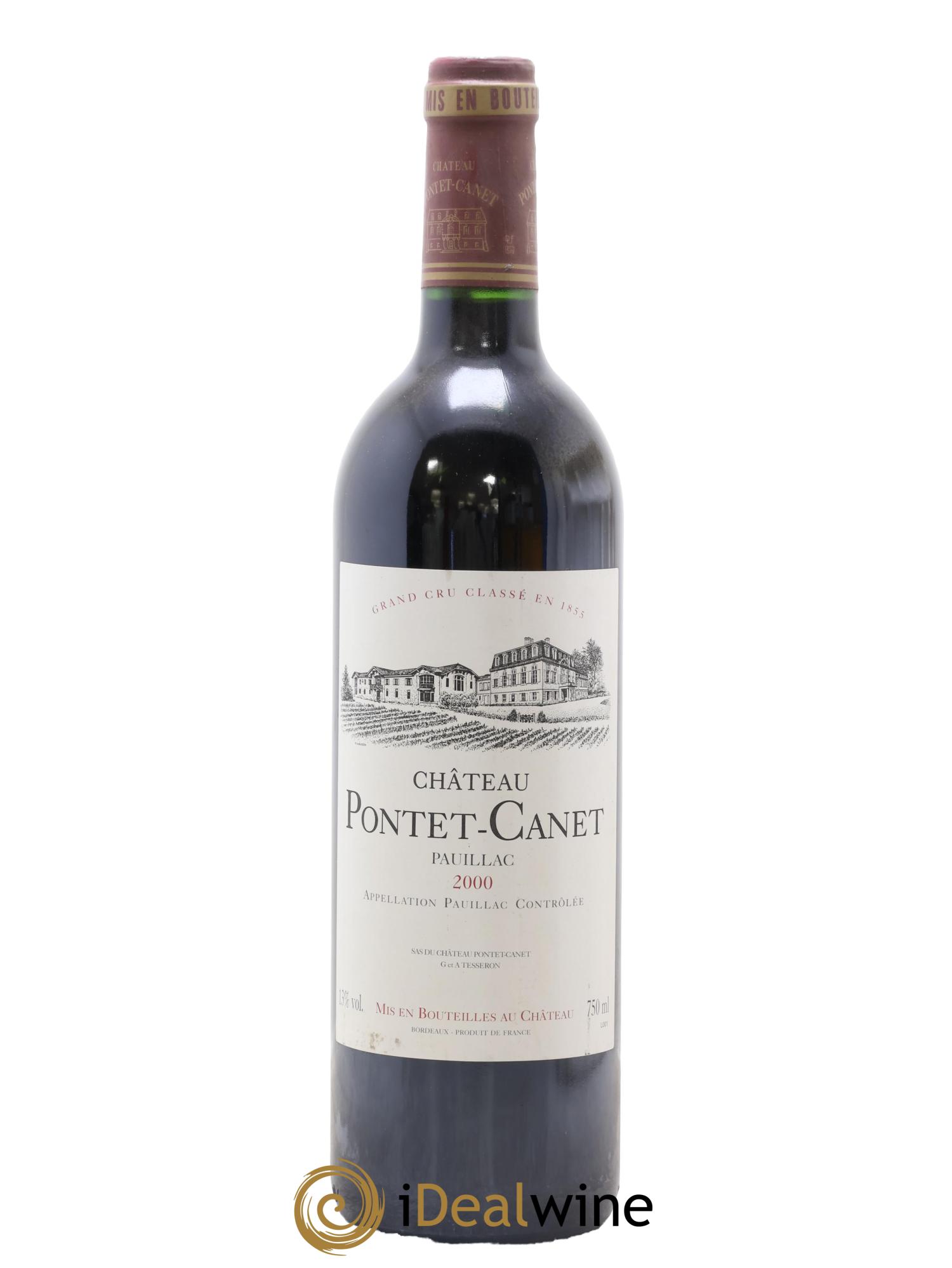 Château Pontet Canet 5ème Grand Cru Classé 2000 - Posten von 1 Flasche - 0