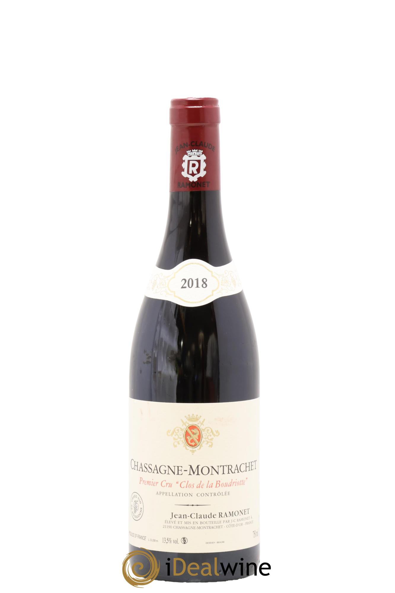 Chassagne-Montrachet 1er Cru Clos de la Boudriotte Ramonet (Domaine) 2018 - Lot de 1 bouteille - 0