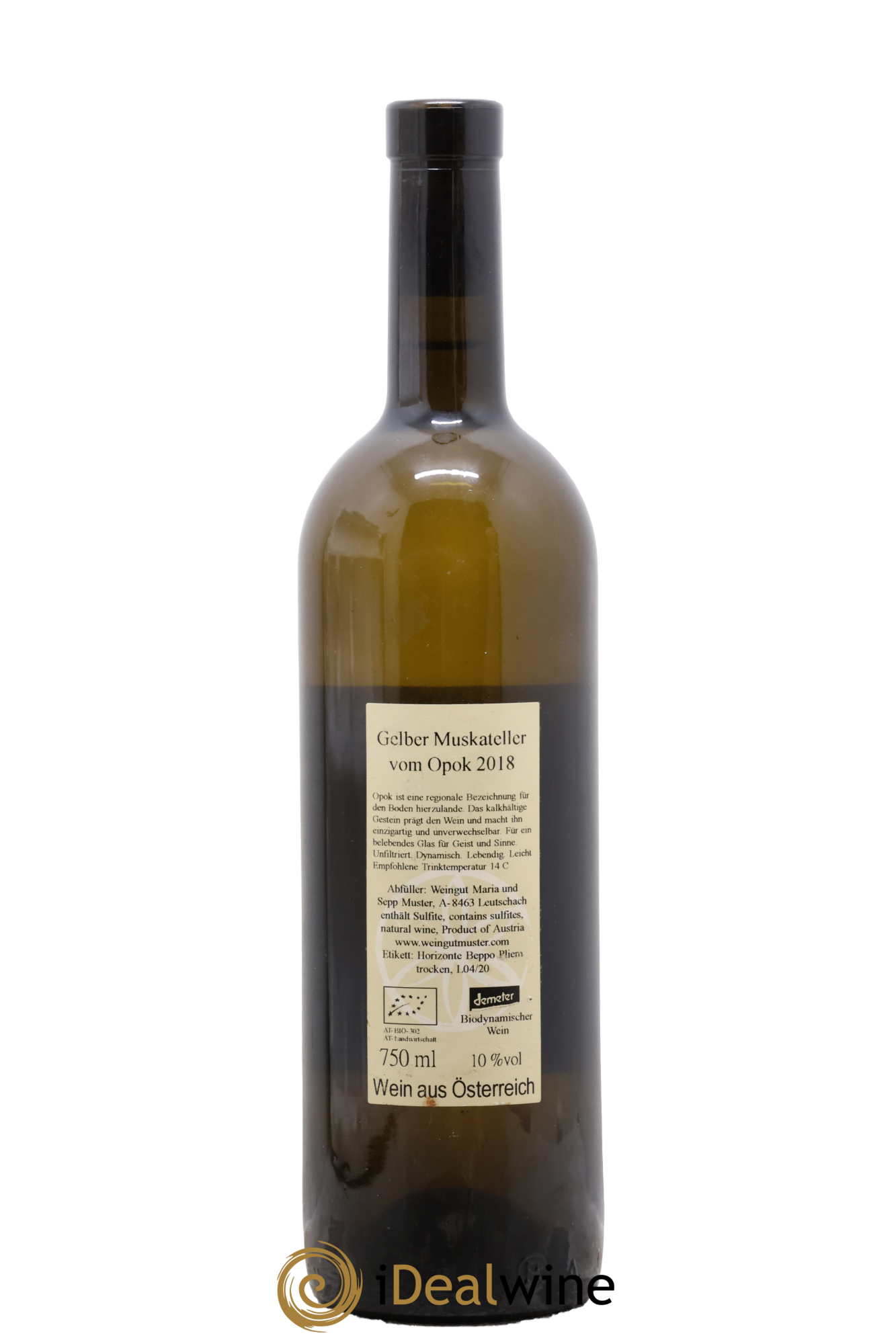Autriche Styria Gelber Muskateller Vom Opok Sepp & Maria Muster 2018 - Lot de 1 bouteille - 1