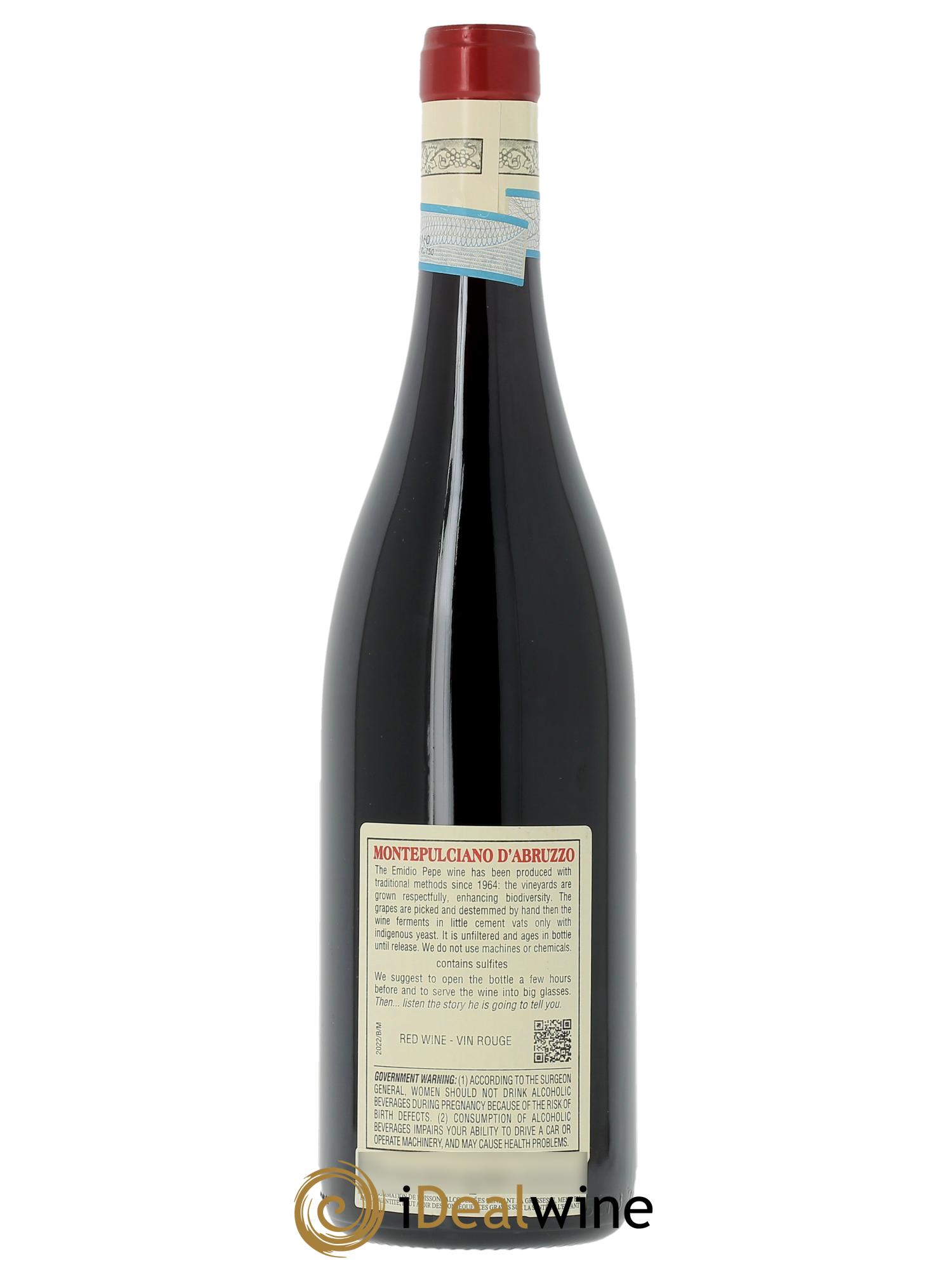 Montepulciano d'Abruzzo DOC Branella Emidio Pepe 2022 - Lot de 1 bouteille - 1