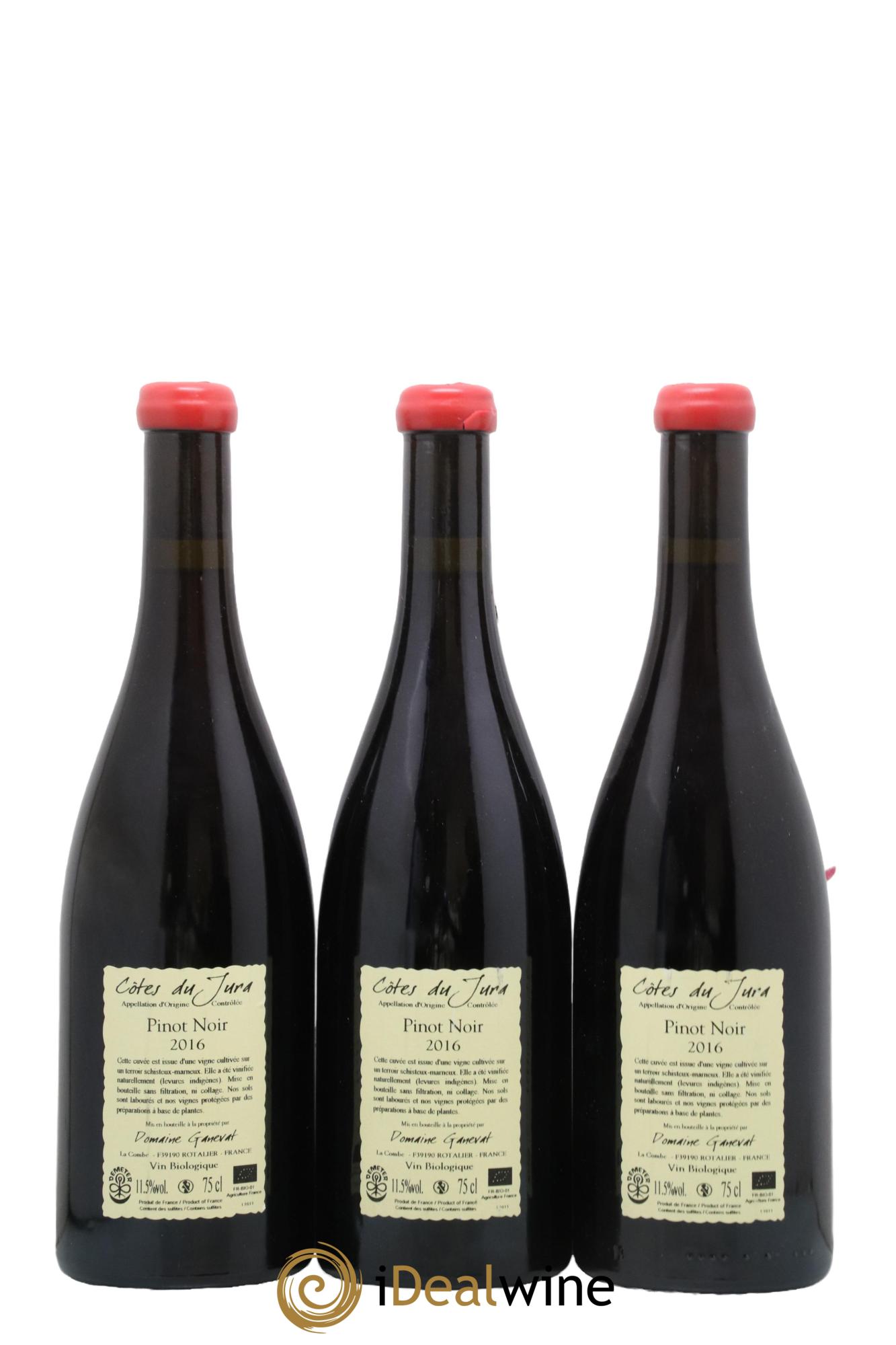 Côtes du Jura Pinot Noir En Billat Jean-François Ganevat (Domaine) 2016 - Lot de 3 bouteilles - 1