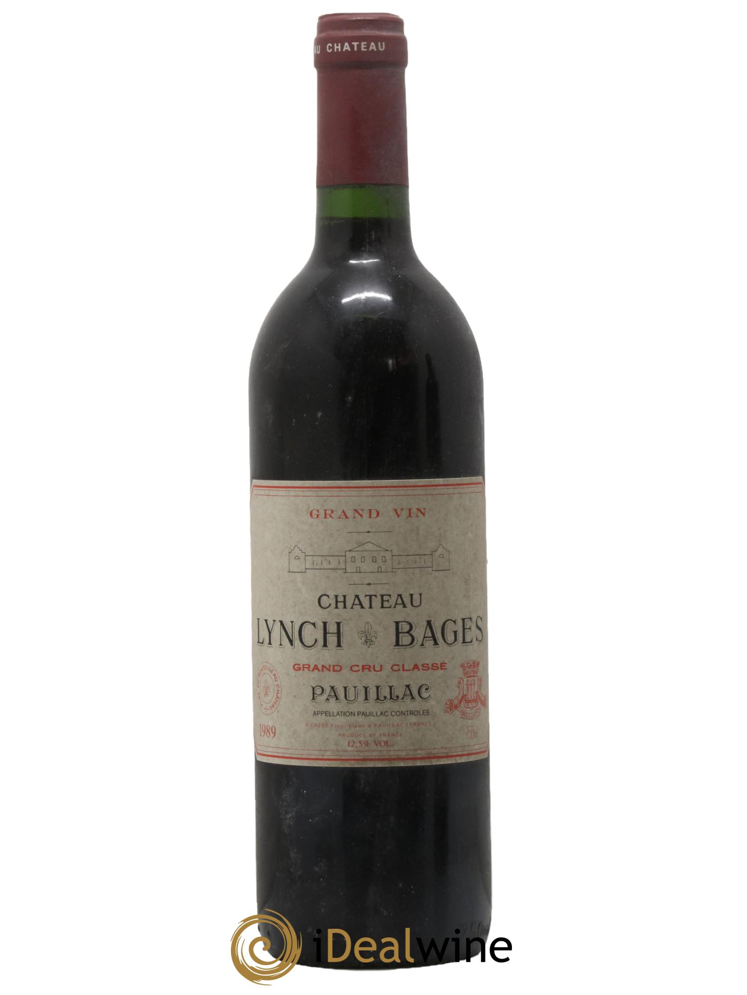 Château Lynch Bages 5ème Grand Cru Classé 1989 - Lot de 1 bouteille - 0