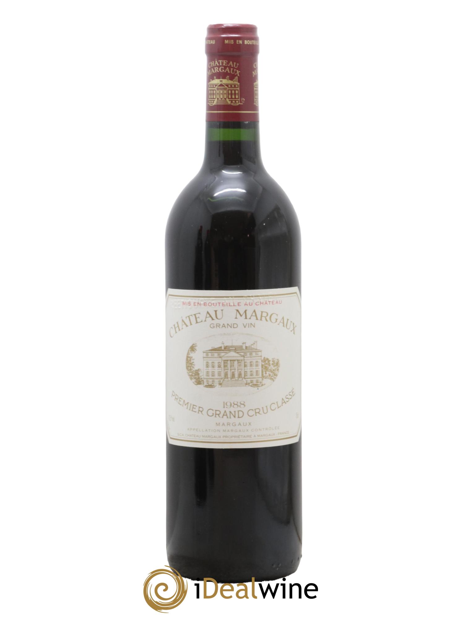 Château Margaux 1er Grand Cru Classé 1988 - Lot de 1 bouteille - 0